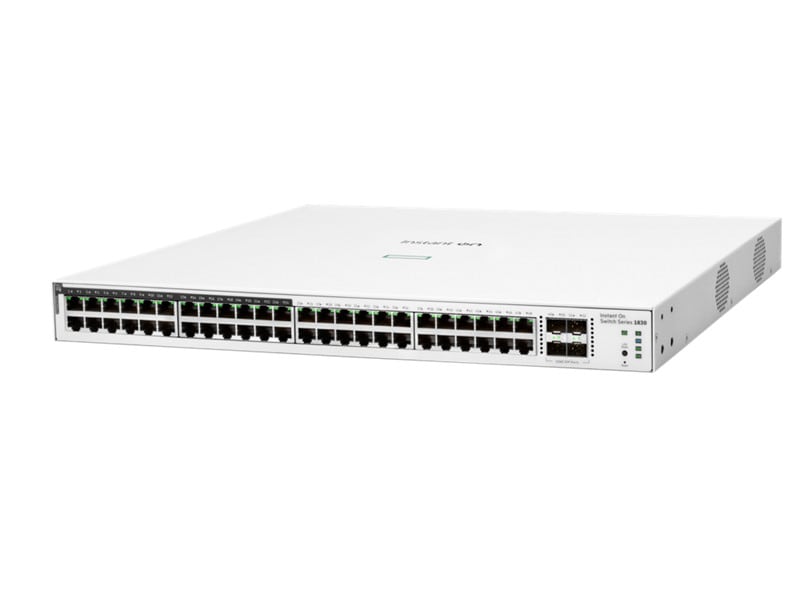 HPE Instant On 1830 48p Gigabit CL4 PoE 4p SFP 370W Switch