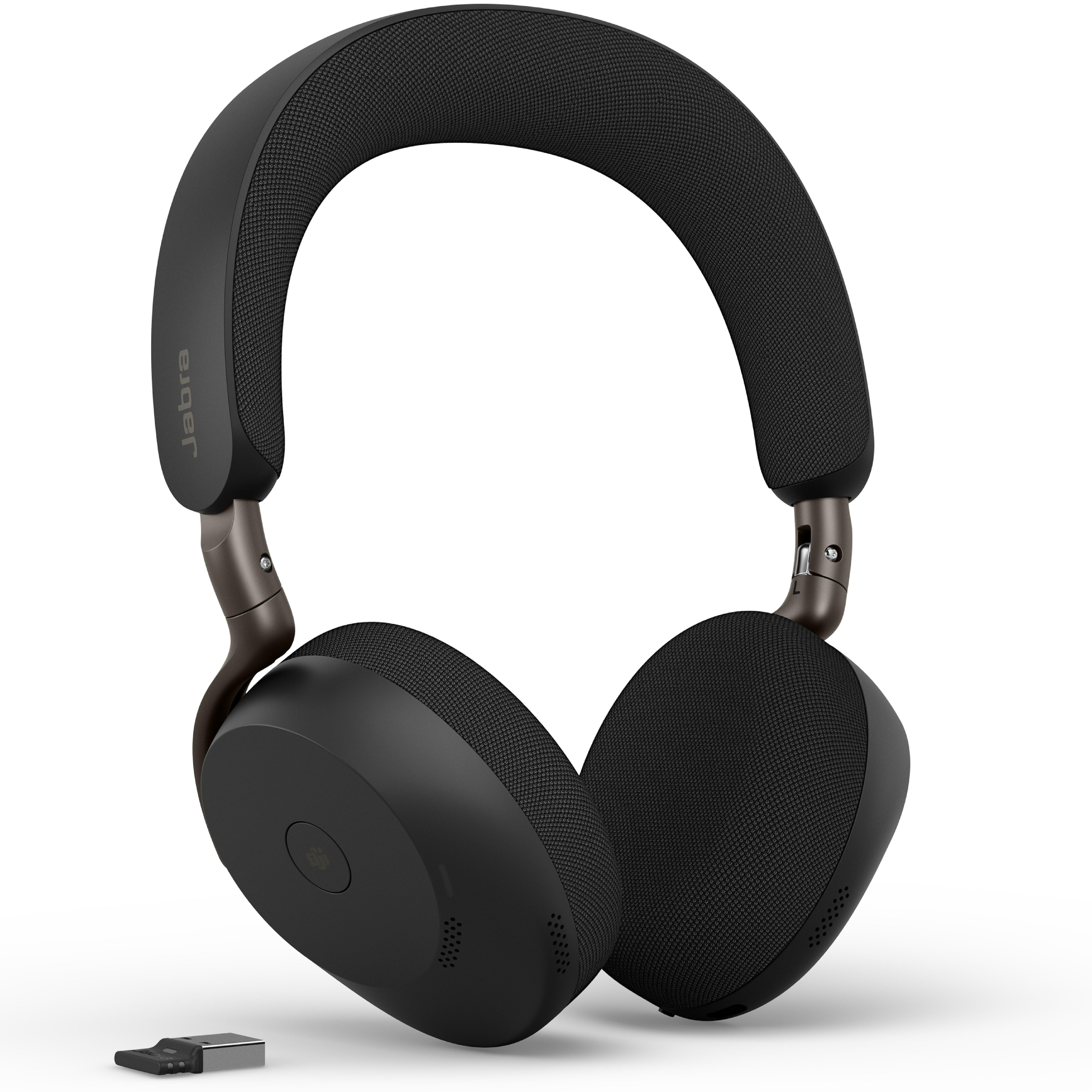 Jabra Evolve3 75 Ms Kabelloses Bluetooth-Headset Inkl. Usb-A Dongle Und Kabellosem Ladepad, Anc (Aktive Geräuchunterdrückung) Schwarz 37599-999-989 - Bild 2