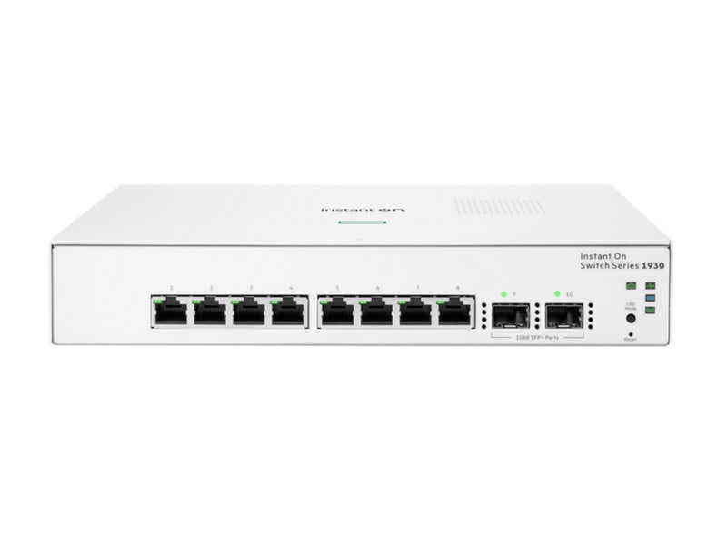HPE Instant On 1930 8p Gigabit 2p SFP Switch