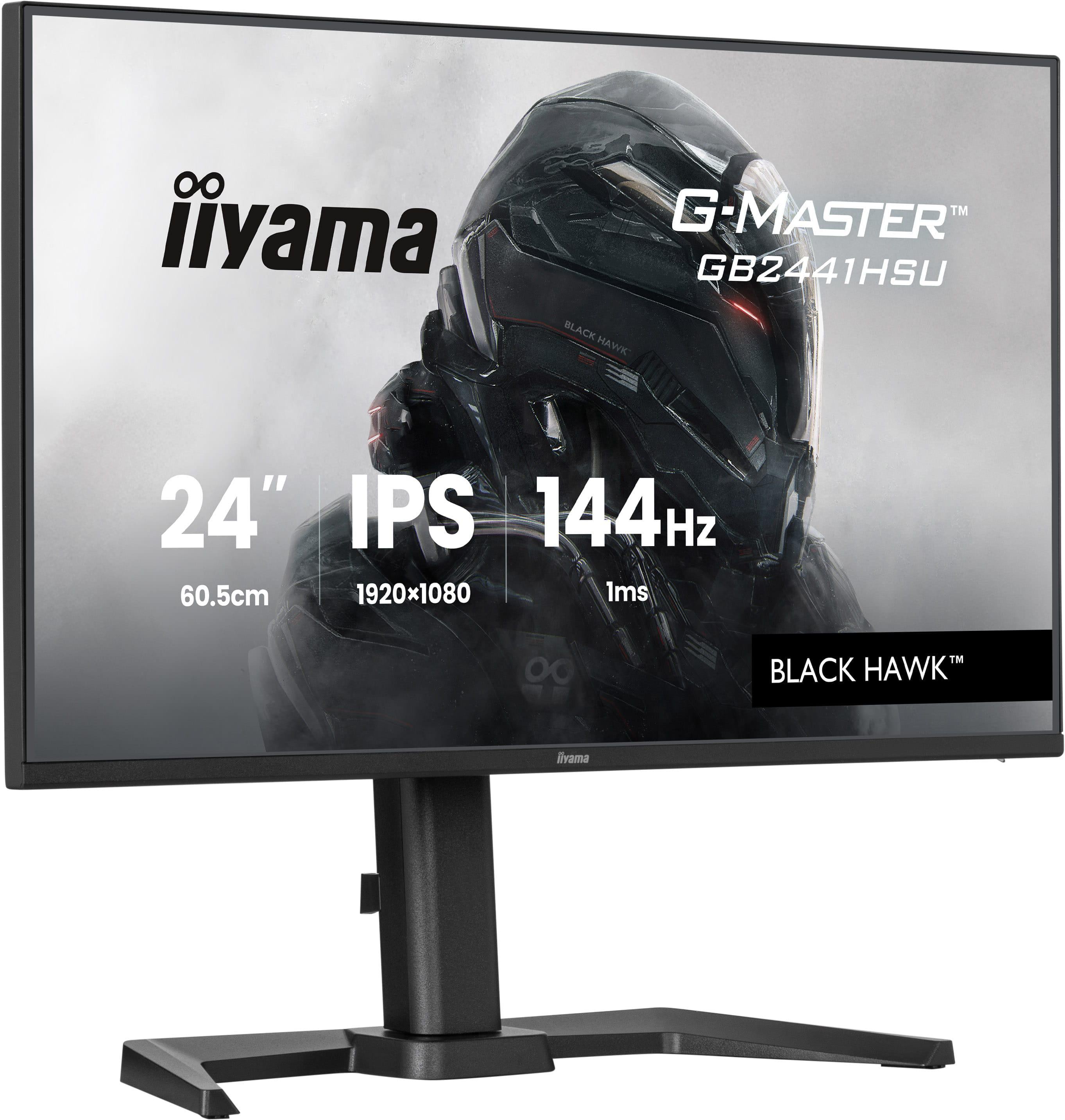 Iiyama G-Master Black Hawk Gb2441hsu-B1 Zoll Full Hd Ips Led 16:9 144 Hz Gaming Monitor Größe 24 Schwarz