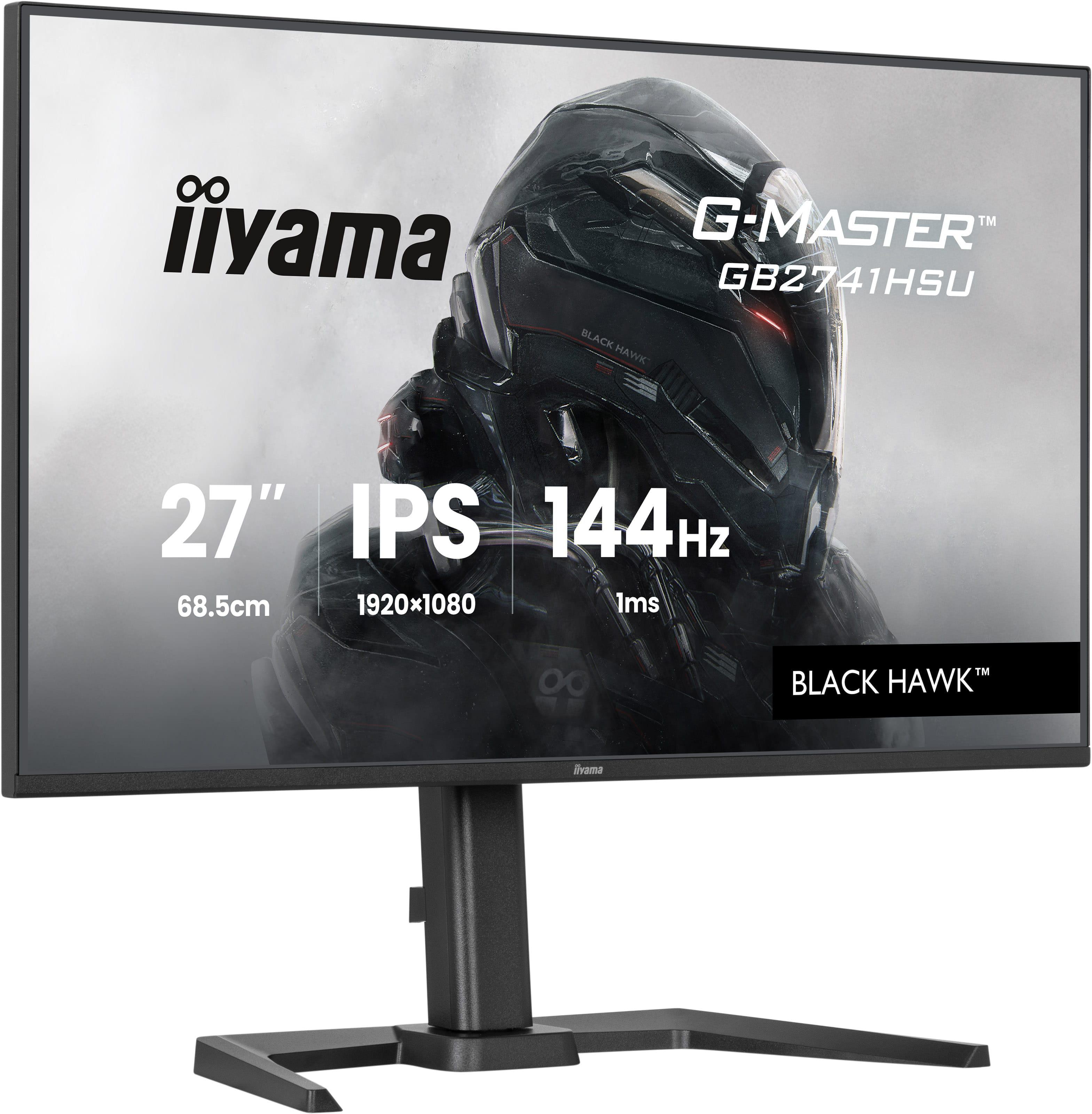 Iiyama G-Master Black Hawk Gb2741hsu-B1 Zoll Full Hd Ips Led 16:9 144 Hz Gaming Monitor Größe 27 Schwarz