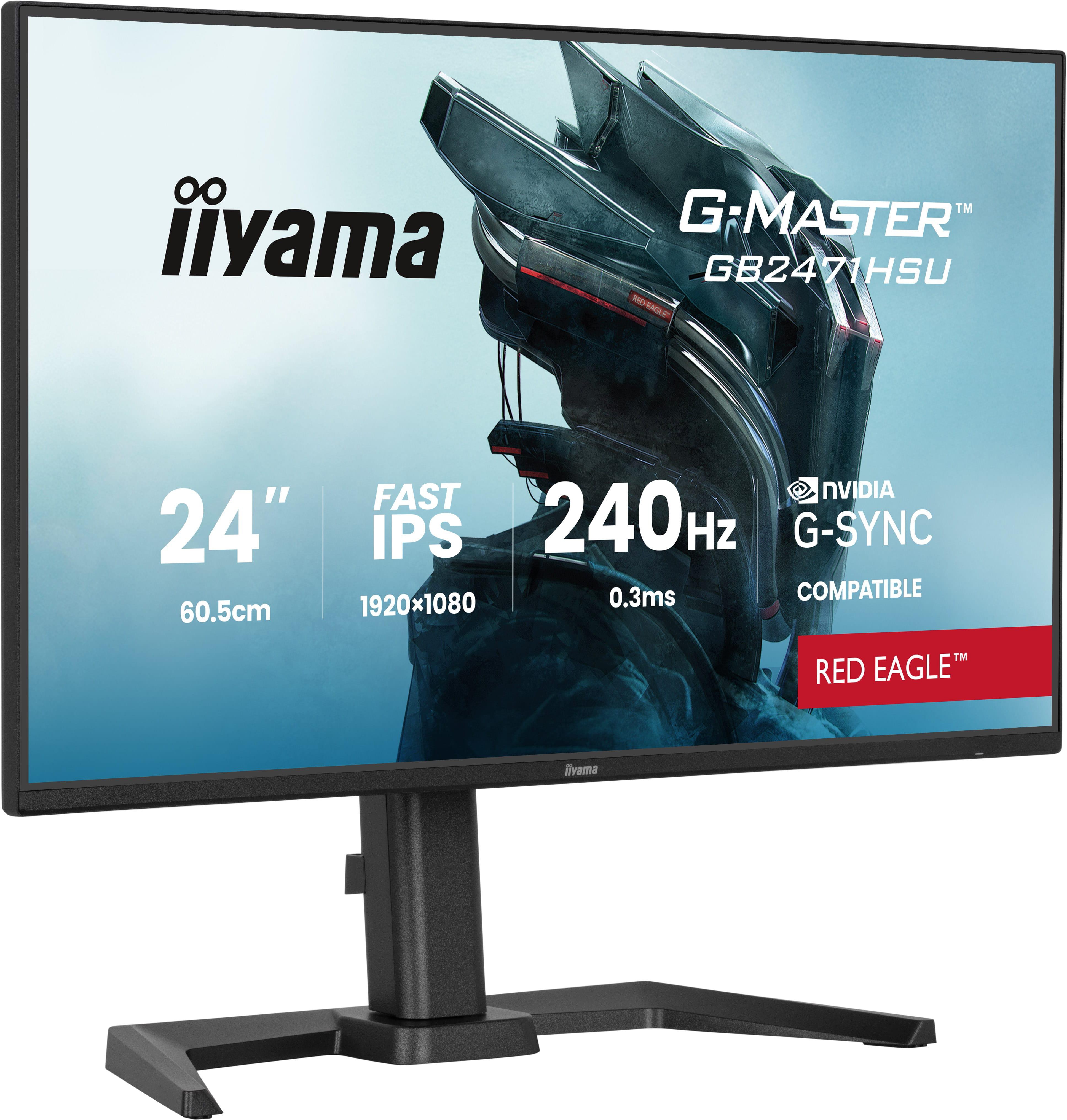 Iiyama G-Master Red Eagle Gb2471hsu-B1 Zoll Fhd Ips Led 16:9 240 Hz Gaming Monitor Größe 24 Schwarz - Bild 2