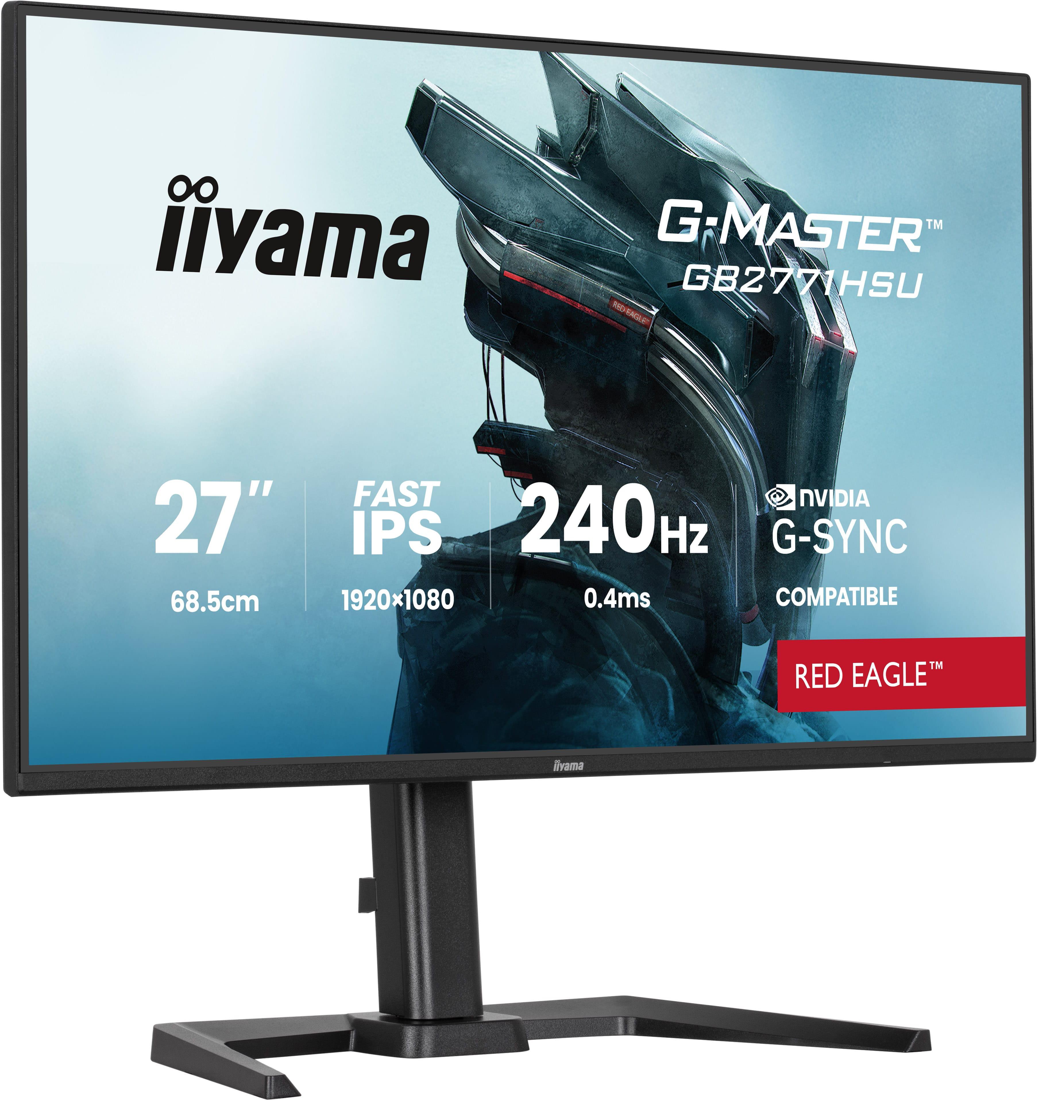 Iiyama G-Master Red Eagle 27 Zoll Full Hd Ips Panel 16:9 240 Hz Gaming Monitor E Gb2771hsu-B1 - Bild 2