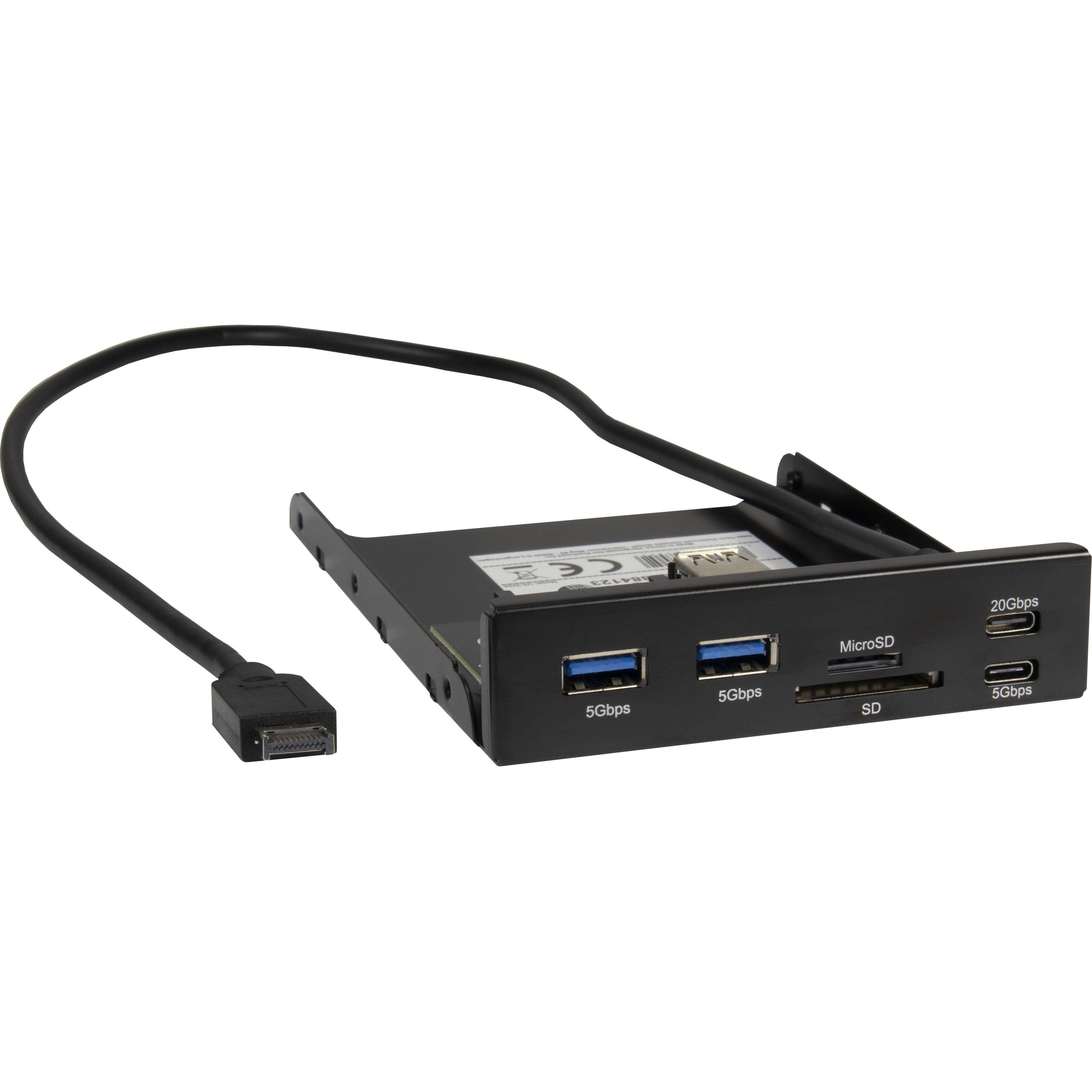 Inter-Tech Argus CI-22 Interner Cardreader für 3,5" Einbauschacht
