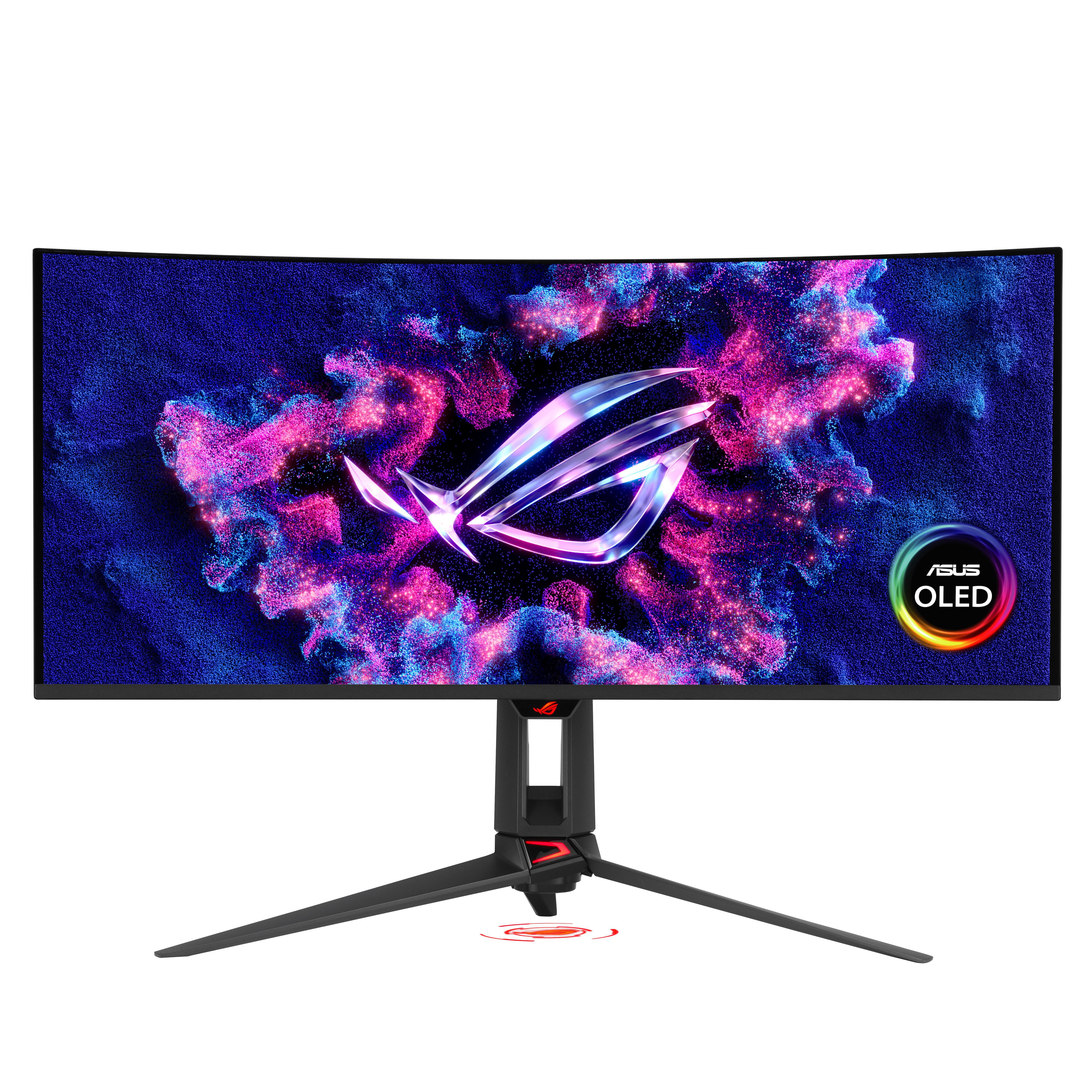 Asus Rog Swift Pg34wcdn Zoll Uwqhd Qd-Oled Curved Gaming Monitor 21:9 Dp/Hdmi/Usb-C Pd90w 360 Hz Größe 34 Schwarz