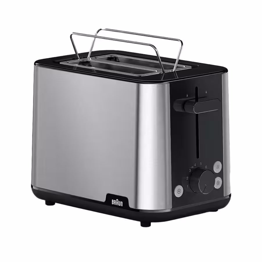Braun Braun/Schwarz Purshine Ht1510bk Toaster, 2-Schlitz-Toaster, 8 Bräunungsstufen, Überhitzungs- Und Auftaufunktionen, Krümelschublade, 900 W, - Bild 3