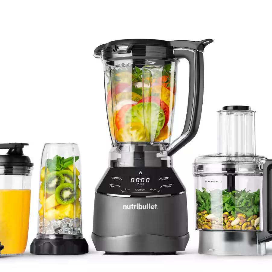 Nutribullet Schwarz Standmixer Nbf580b 1,8 L 1500 W Edelstahl 3-In-1 Multifunktionssystem - Bild 7