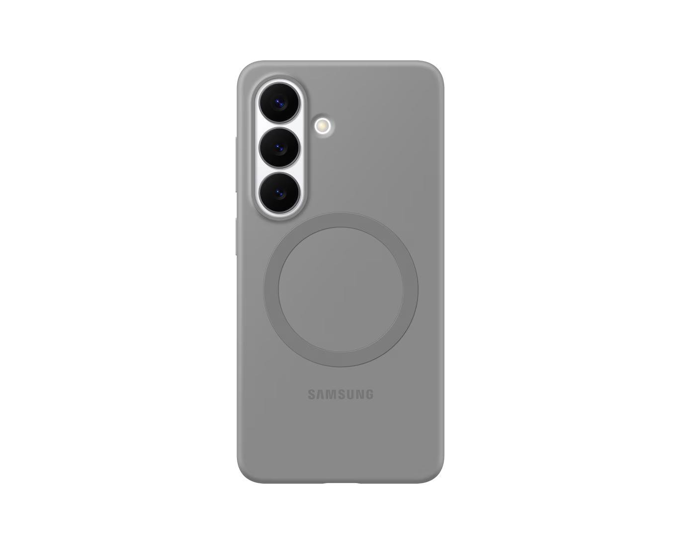 Samsung Galaxy S26 Silicone Magnet Case - Grey - Bild 5