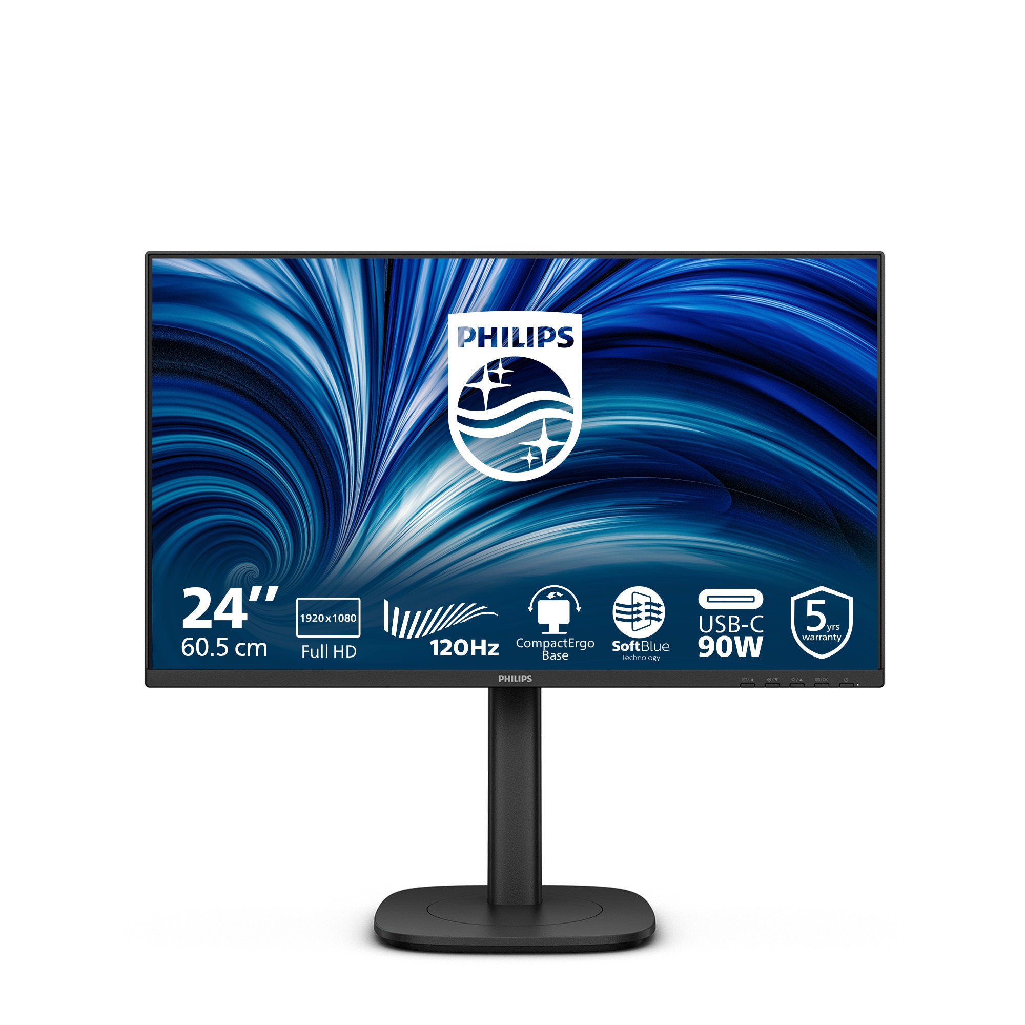 Image of 24" Philips 24B2U3301 - 1920x1080 (FHD) - 120Hz - IPS