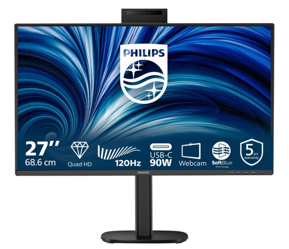 27 Philips 3000 Series 27B2U3601H - 2560x1440 QHD - 120Hz - IPS - 90W USB-C - Bild 5