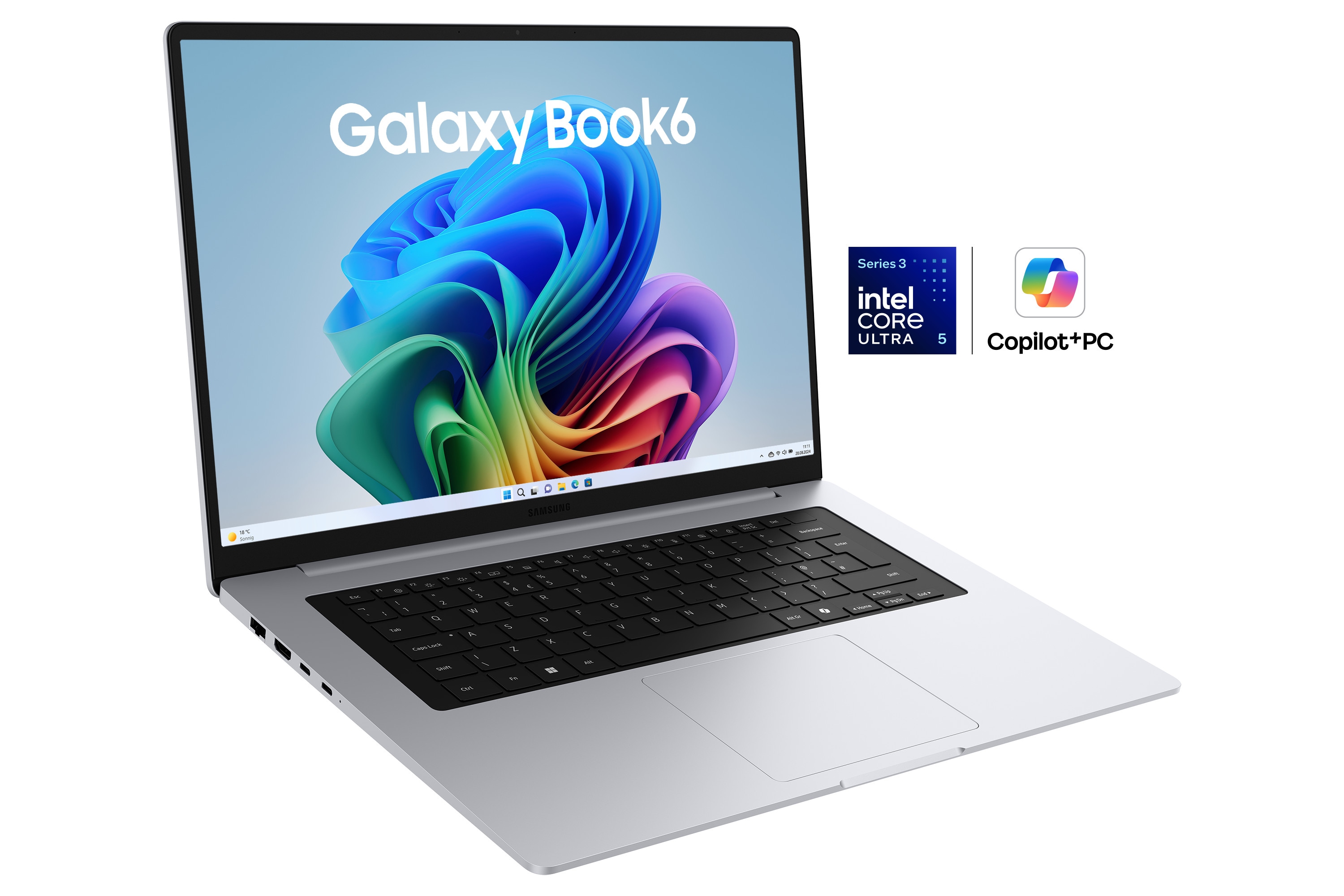 Samsung Galaxy Book6 16" Wuxga+ Ultra 325 16Gb/512Gb Ssd Win11 Größe 5 Silber