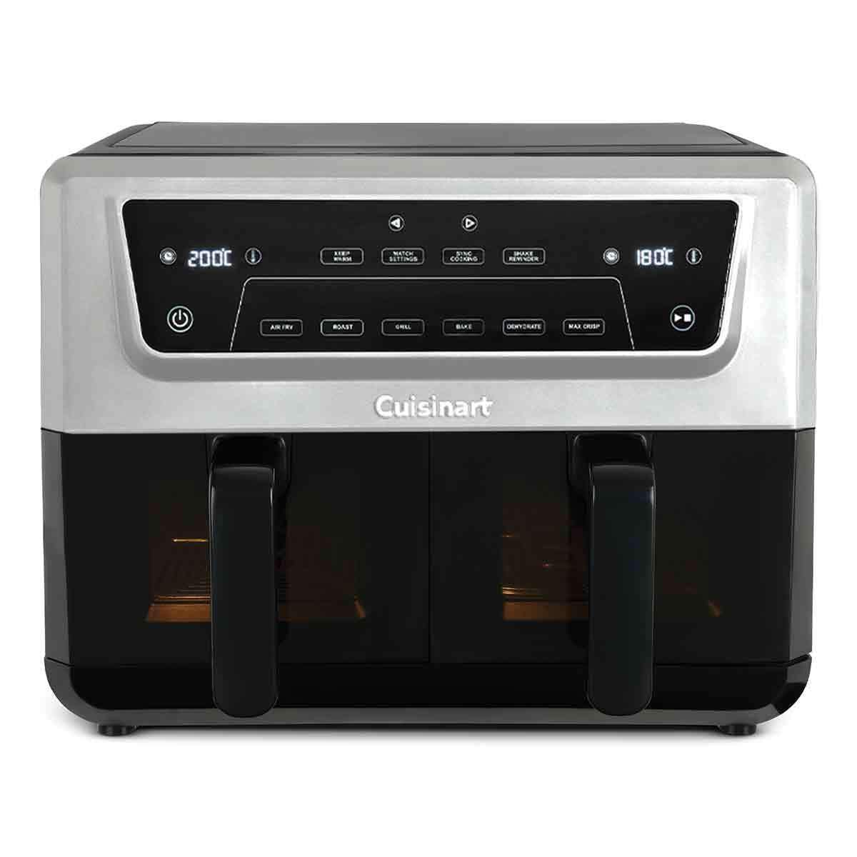 Cuisinart AirTwin XXL Zweizonen-Heißluftfritteuse 2x 5.2L, 6-in-1