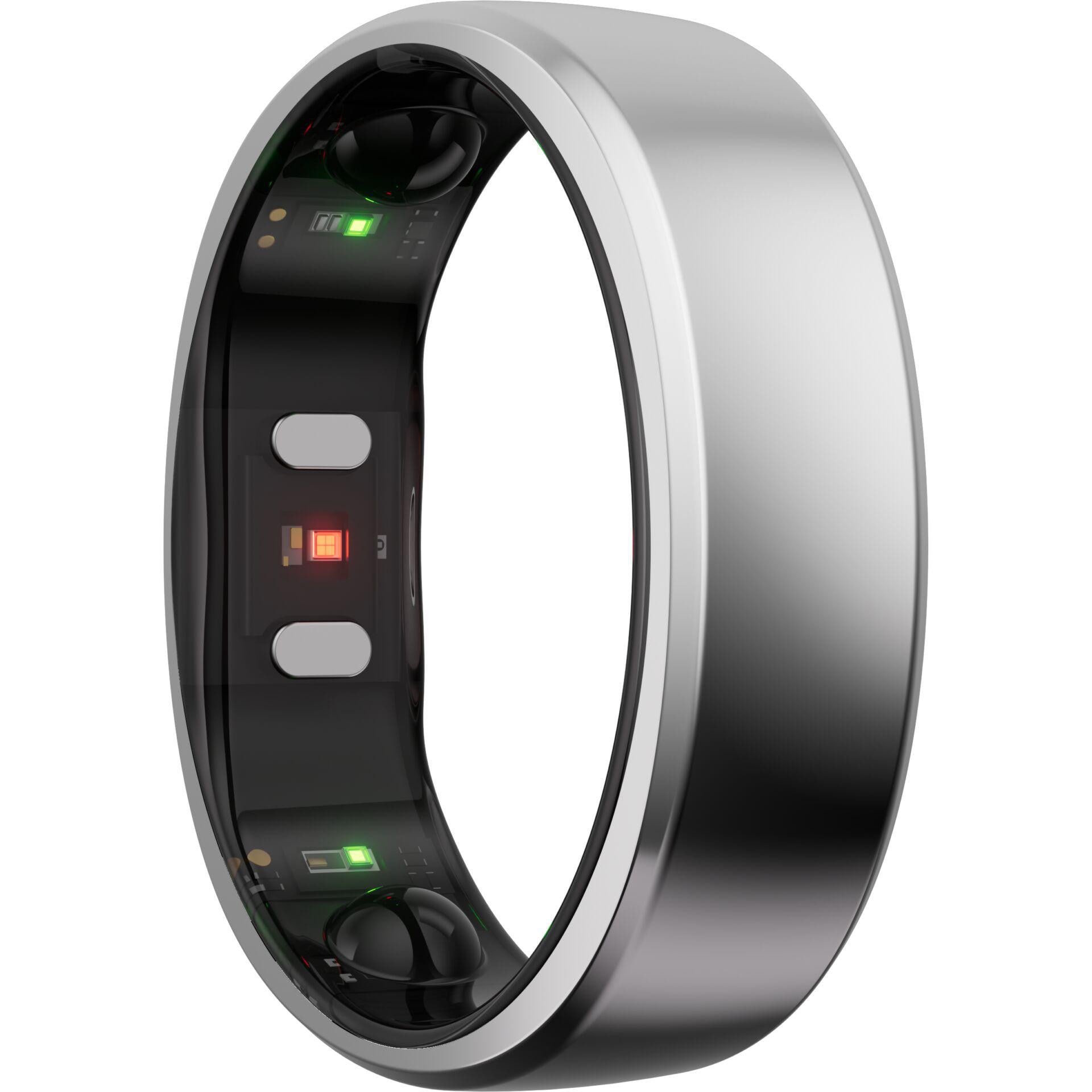 RingConn Smart Ring Gen2 für Frauen und Männer - Schlaf- und Fitness Tracking Wearable - Herzfrequenz - Zukunftssilber Größe 12