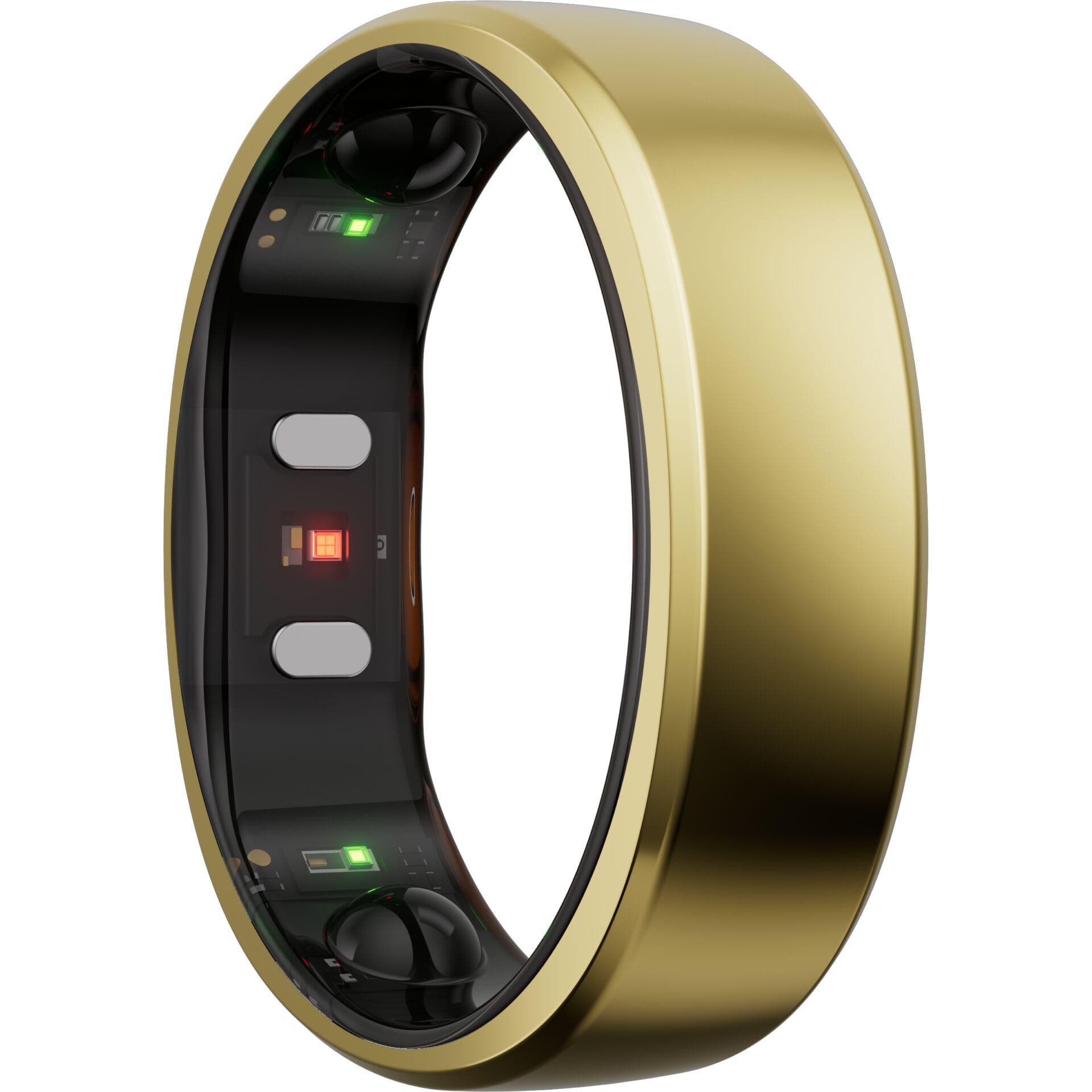 RingConn Smart Ring Gen2 für Frauen und Männer - Schlaf- und Fitness Tracking Wearable - Herzfrequenz - Königgold Größe 13