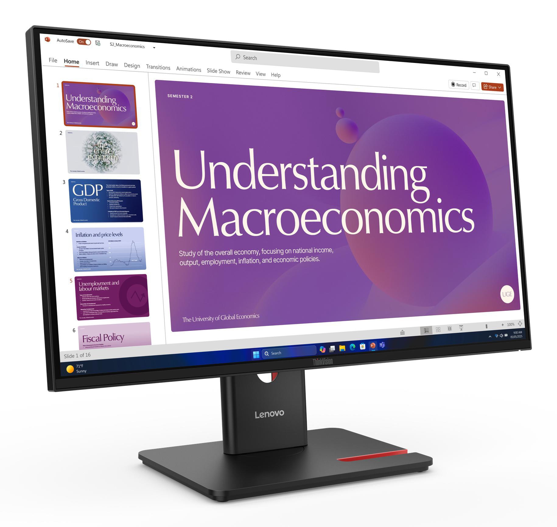 Image of Lenovo ThinkVision T24D-40 23,8 Zoll FHD IPS LED 16:9 120 Hz Monitor