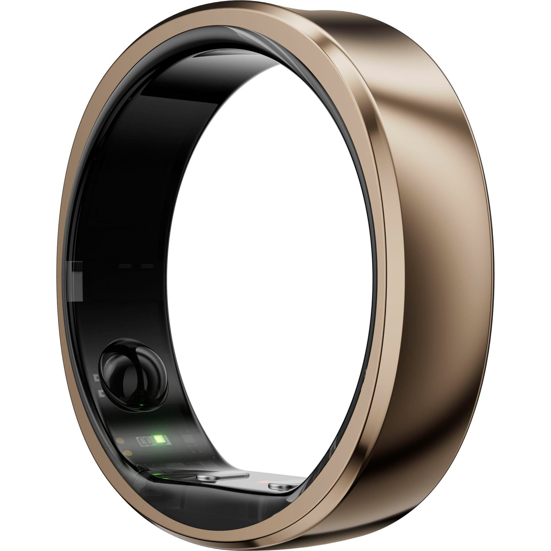RingConn Smart Ring Gen2 Air für Frauen und Männer - Schlaf- und Fitness Tracking Wearable - Herzfrequenz - Dünengold Größe 10