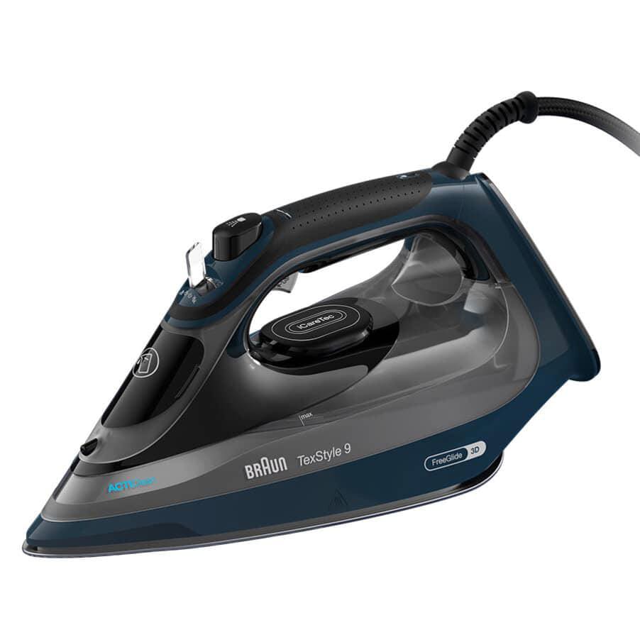 Braun TexStyle 9 Dampfbügeleisen 3200 W 0127409002 EloxalPlus-Sohle, dunkelblau - Image 4