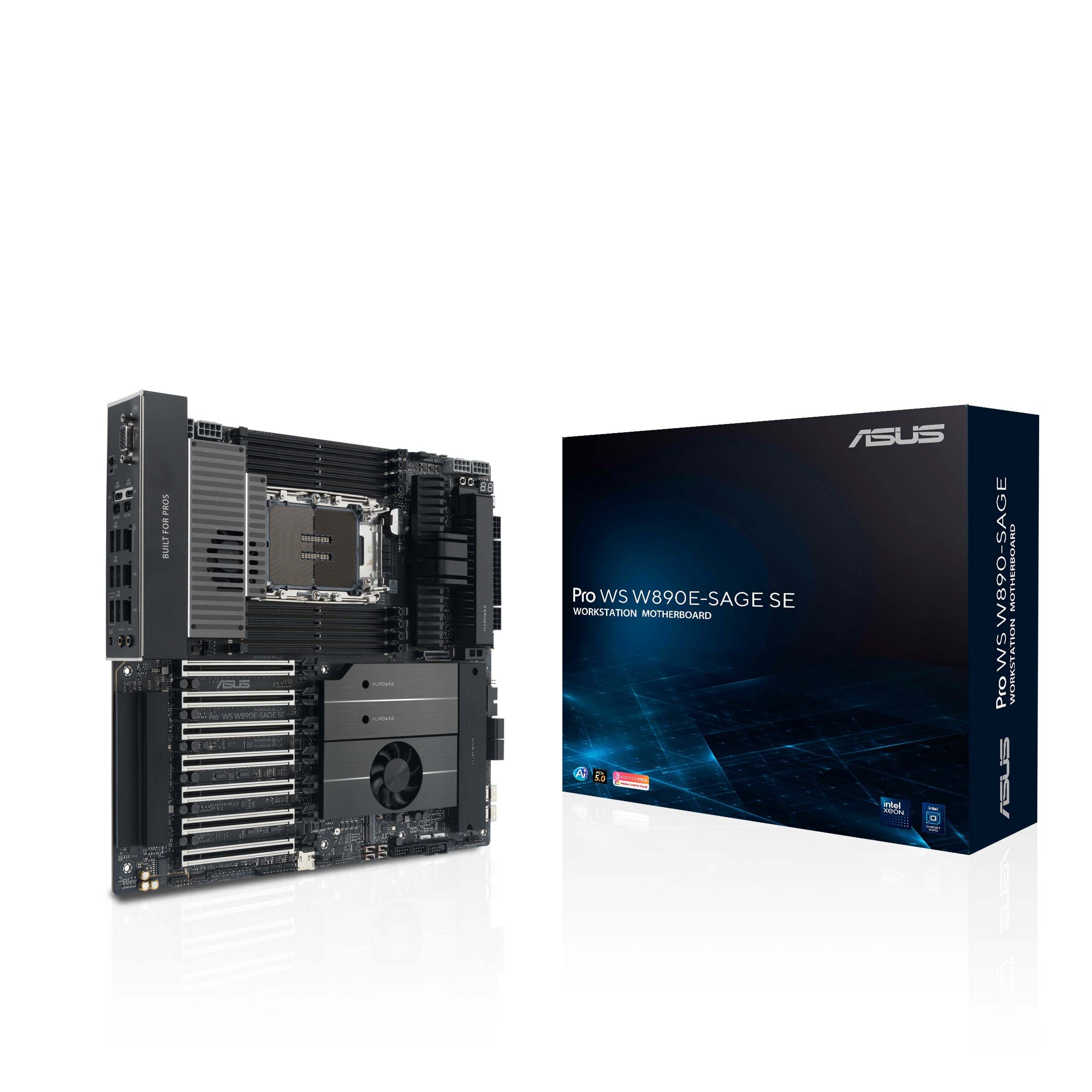 ASUS PRO WS W890E-SAGE SE (INTEL,4710,DDR5,EBB) (LGA 4710), Mainboard - Bild 3