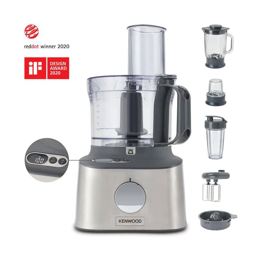 Xkenwood Haushaltsgeräte Kenwood Multipro Compact+ Fdm316ss Küchenmaschine Größe 2.1 Grau