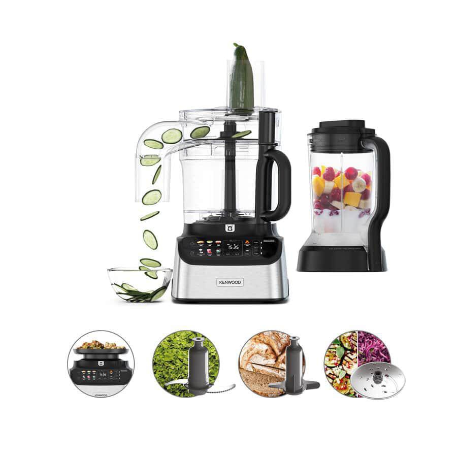 Xkenwood Haushaltsgeräte Kenwood Multipro Onetouch Kompakt-Küchenmaschine Und Standmixer Fdm73.480ss Größe 6 Silber