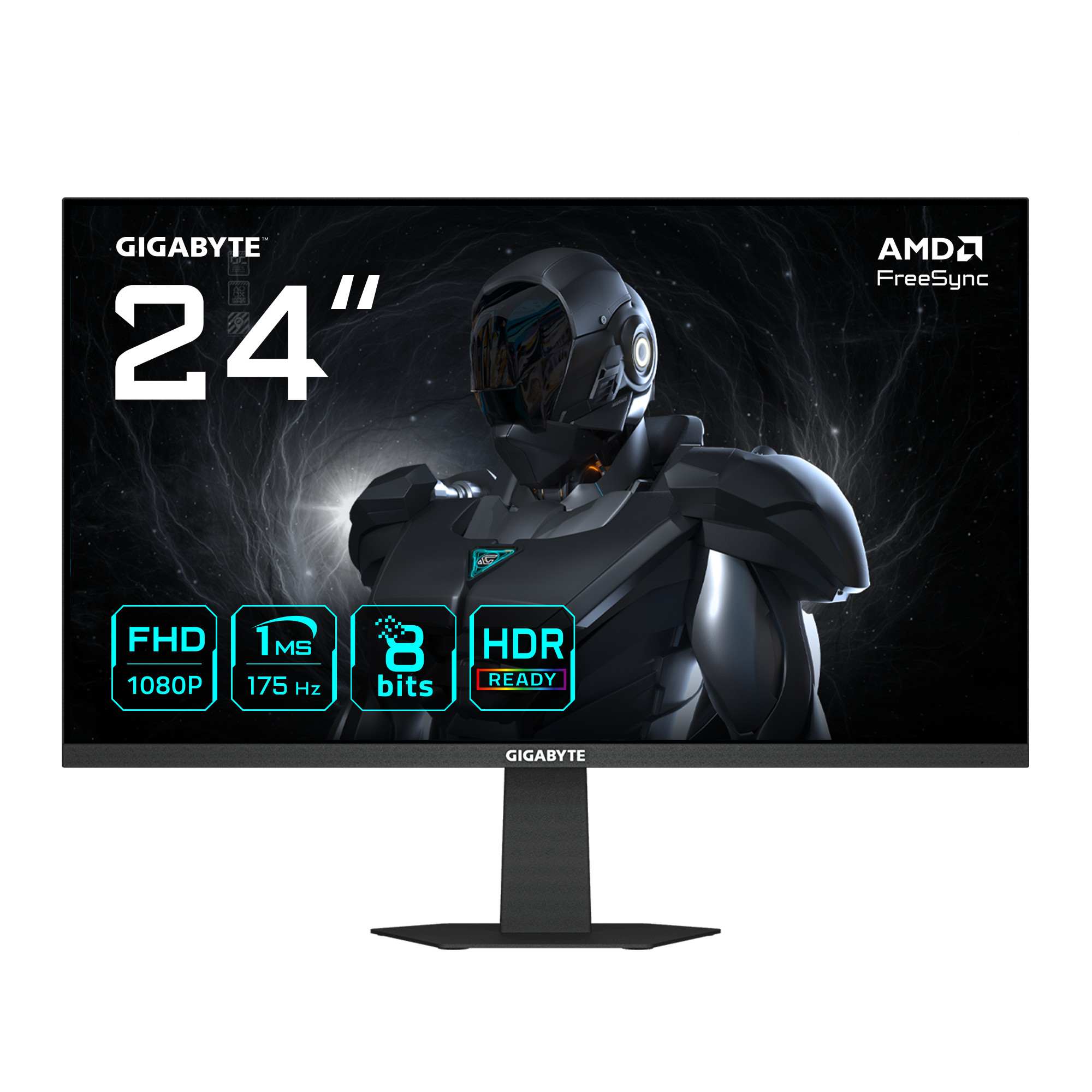 Gigabyte Gs24f14a Zoll Full Hd Ips Gaming Monitor 144Hz (175Hz Oc) 16:9 Dp/Hdmi Größe 23.8 Schwarz - Bild 2
