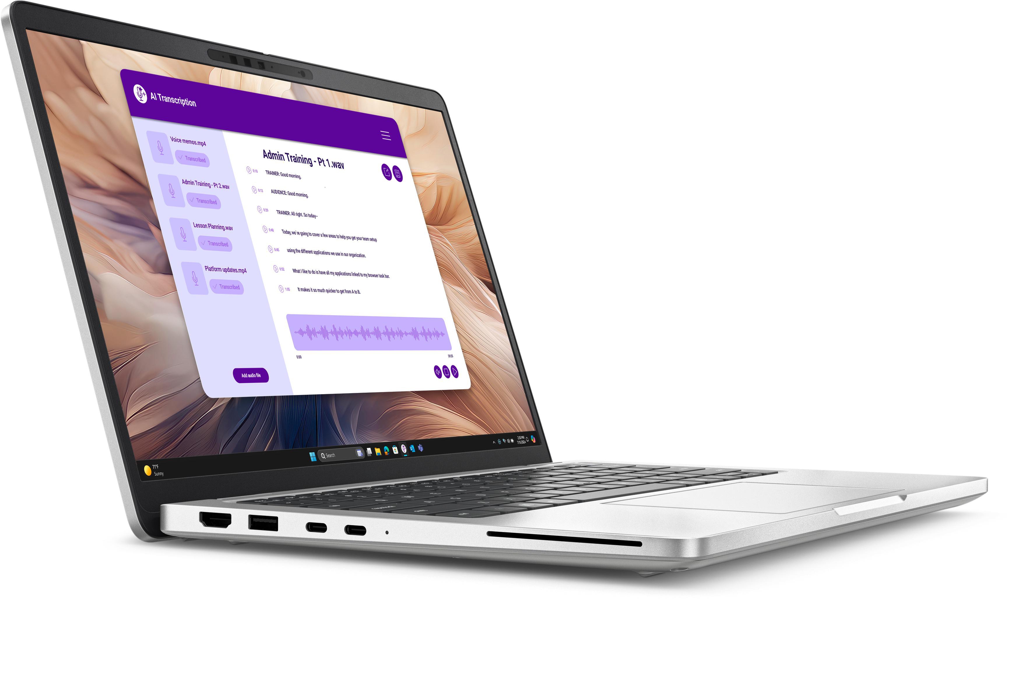 Dell Pro 13 Plus Pb13250 13,3" Fhd+ Core U5 235U 16Gb/512Gb Ssd Win11 Pro Silber P32v0 - Image 2