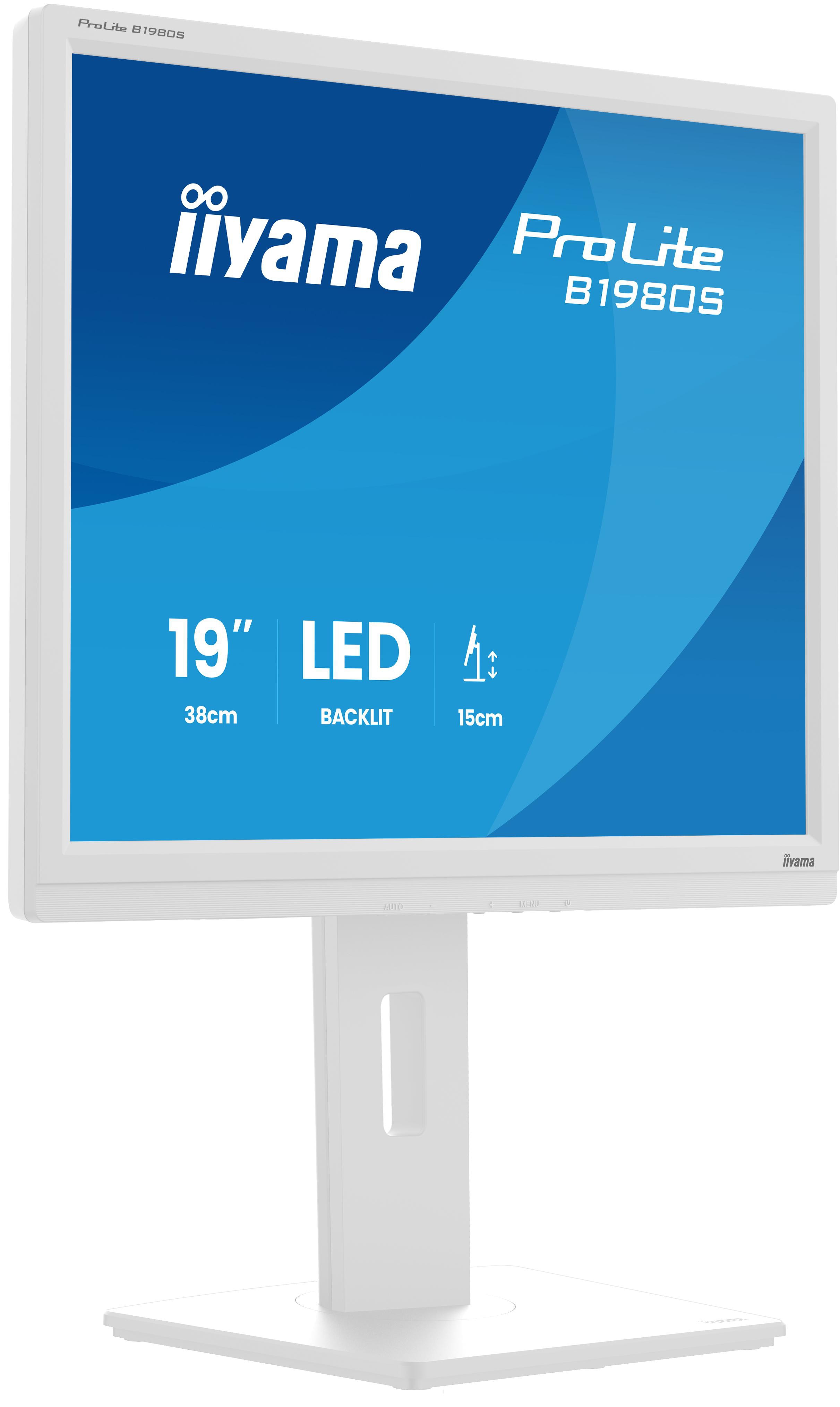 Image of 19" iiyama B1980S-W1 - 1280x1024 - 75Hz - TN