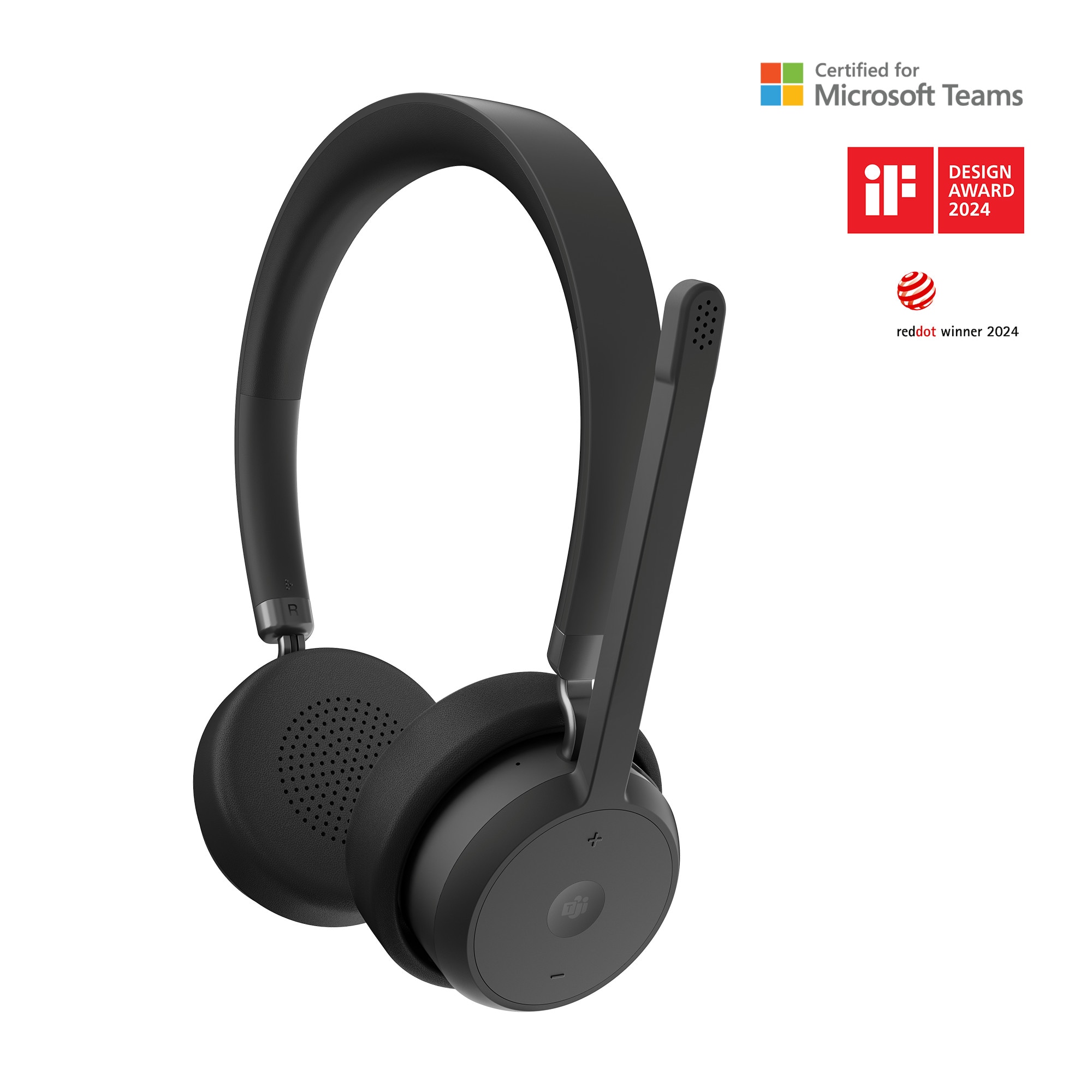 Lenovo Wireless VoIP Headset (Teams) (Kabellos, USB-A, Microsoft Teams), Office Headset, Schwarz - Bild 6