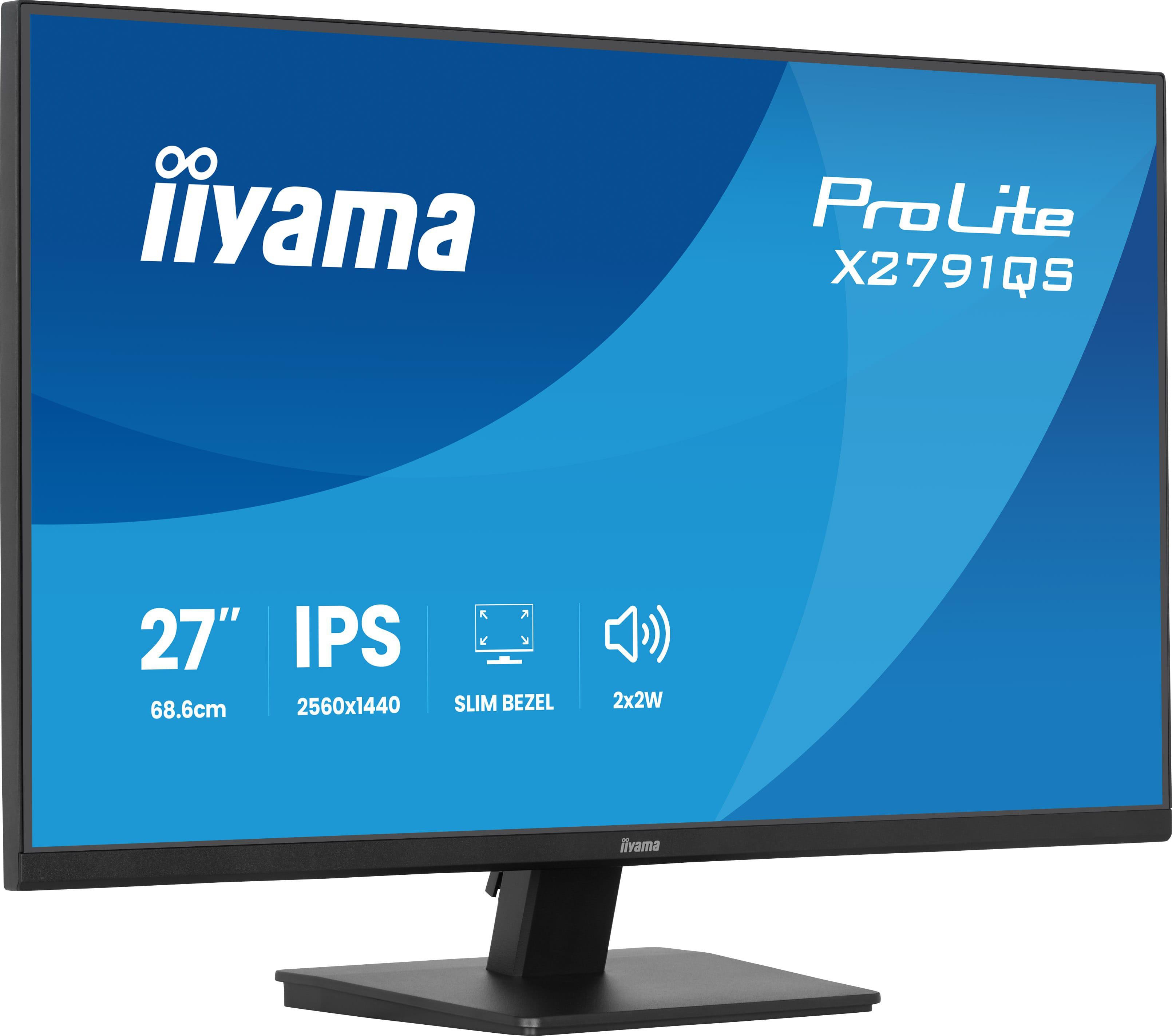 Image of 27" iiyama ProLite X2791QS - 2560x1440 (QHD) - 75Hz - IPS