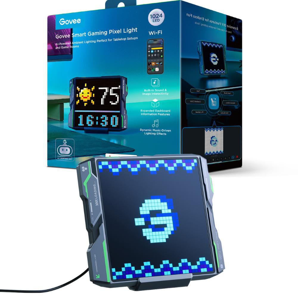 Govee H8630C81 Pixel Light Intelligente Tischleuchte Wi-Fi/Bluetooth