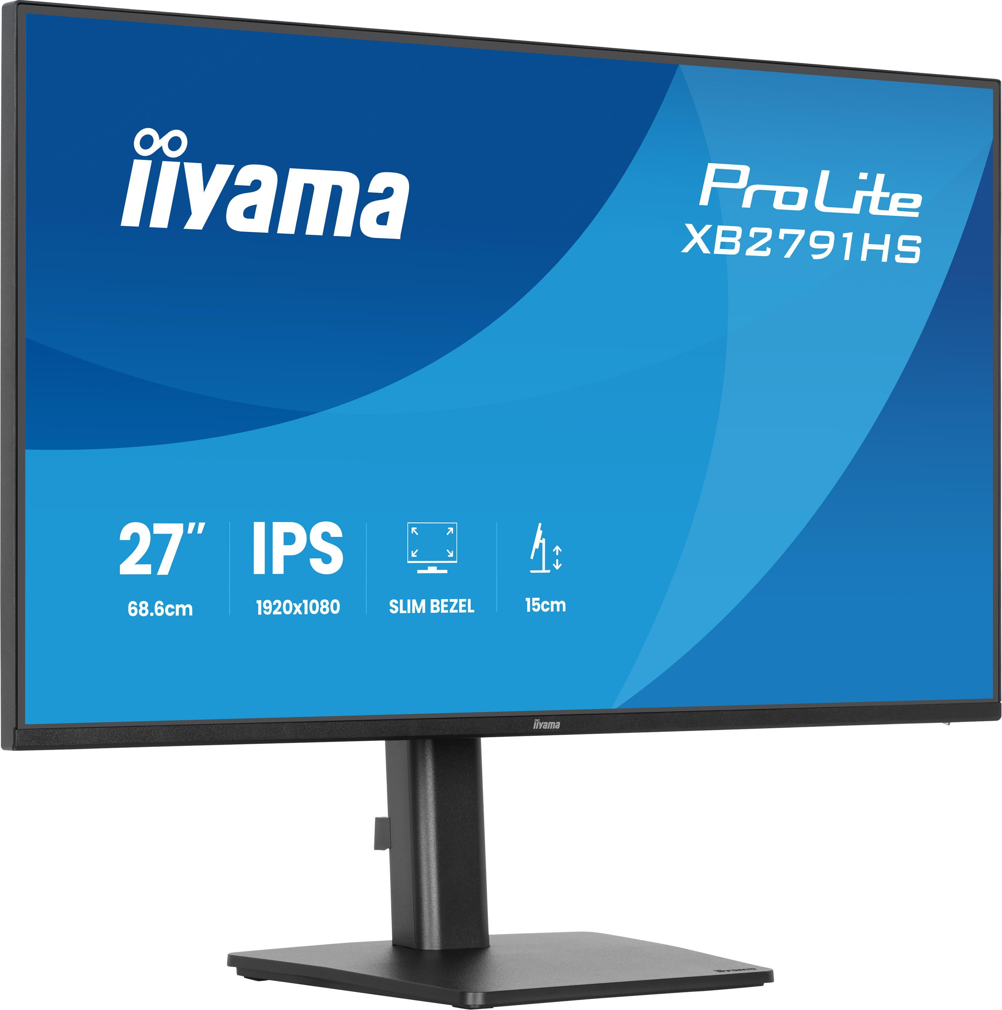 Iiyama Prolite Xb2791hs-B1 68,6Cm (27") Fhd Ips 16:9 120 Hz Monitor Größe 27 Schwarz