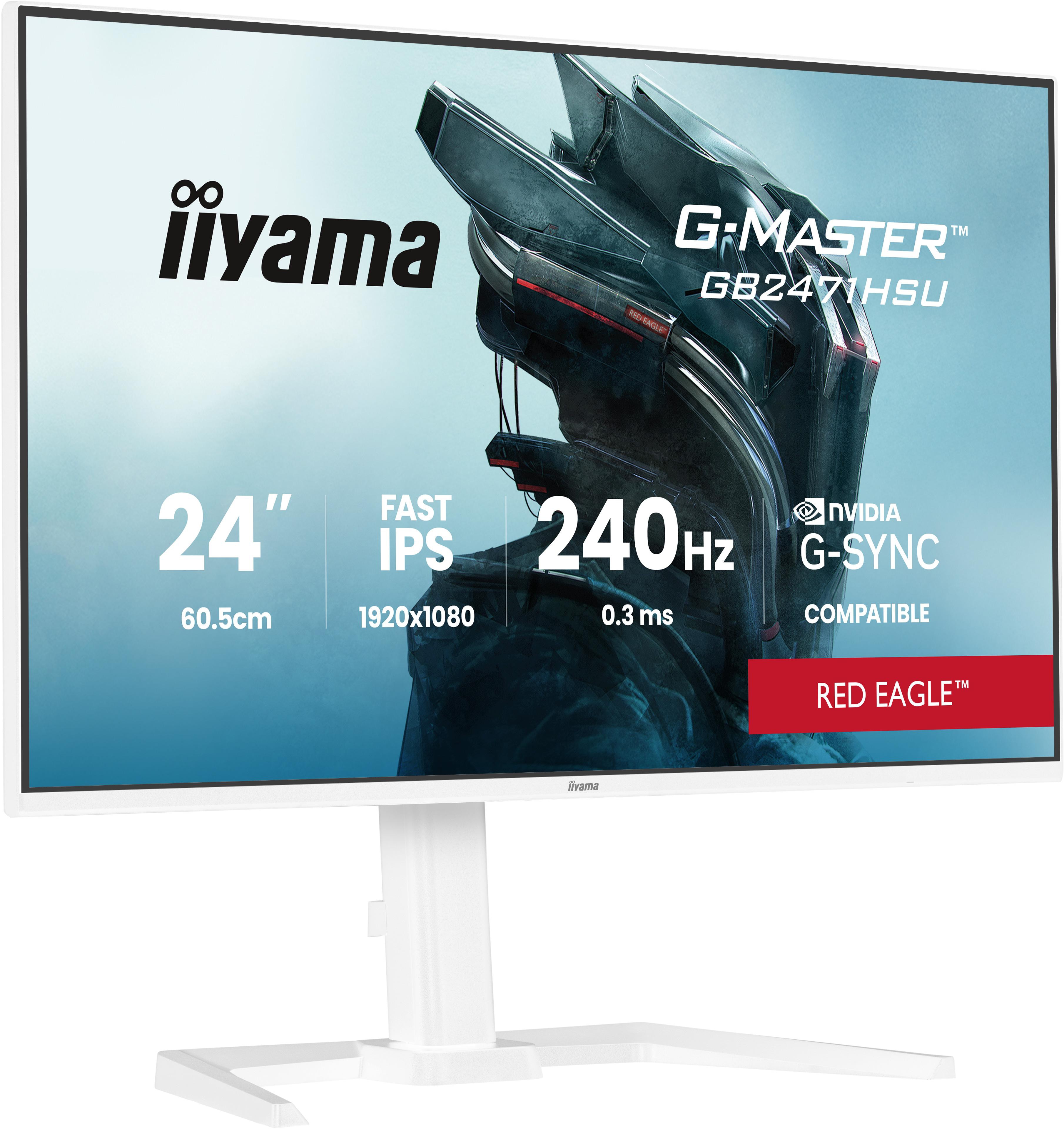 Iiyama G-Master Red Eagle 23.8 Zoll Full Hd 16:9 240 Hz Gaming Monitor E Gb2471hsu-W1 - Bild 3