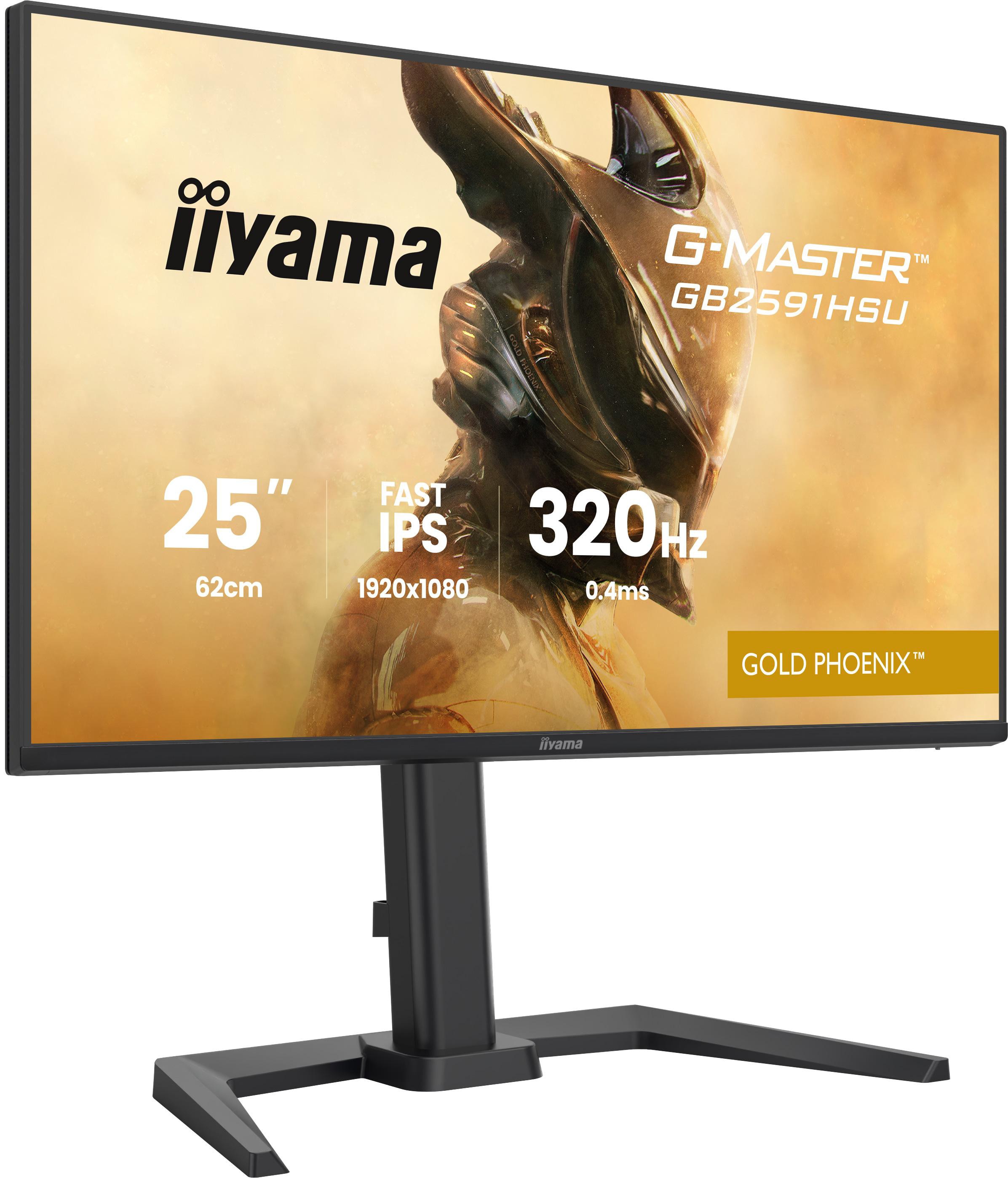 Iiyama GB2591HSU-B1 Gaming Monitor 24.5" Full HD IPS, 320 Hz, 0.4 ms MPRT, USB-Hub, USB-C, G-Sync kompatibel - Image 3