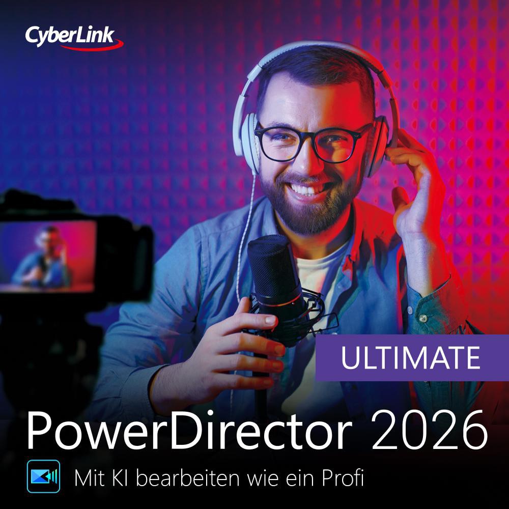 CyberLink Europe Cyberlink PowerDirector 2026 Ultimate Download Code PDR-0O00-IWM0-00