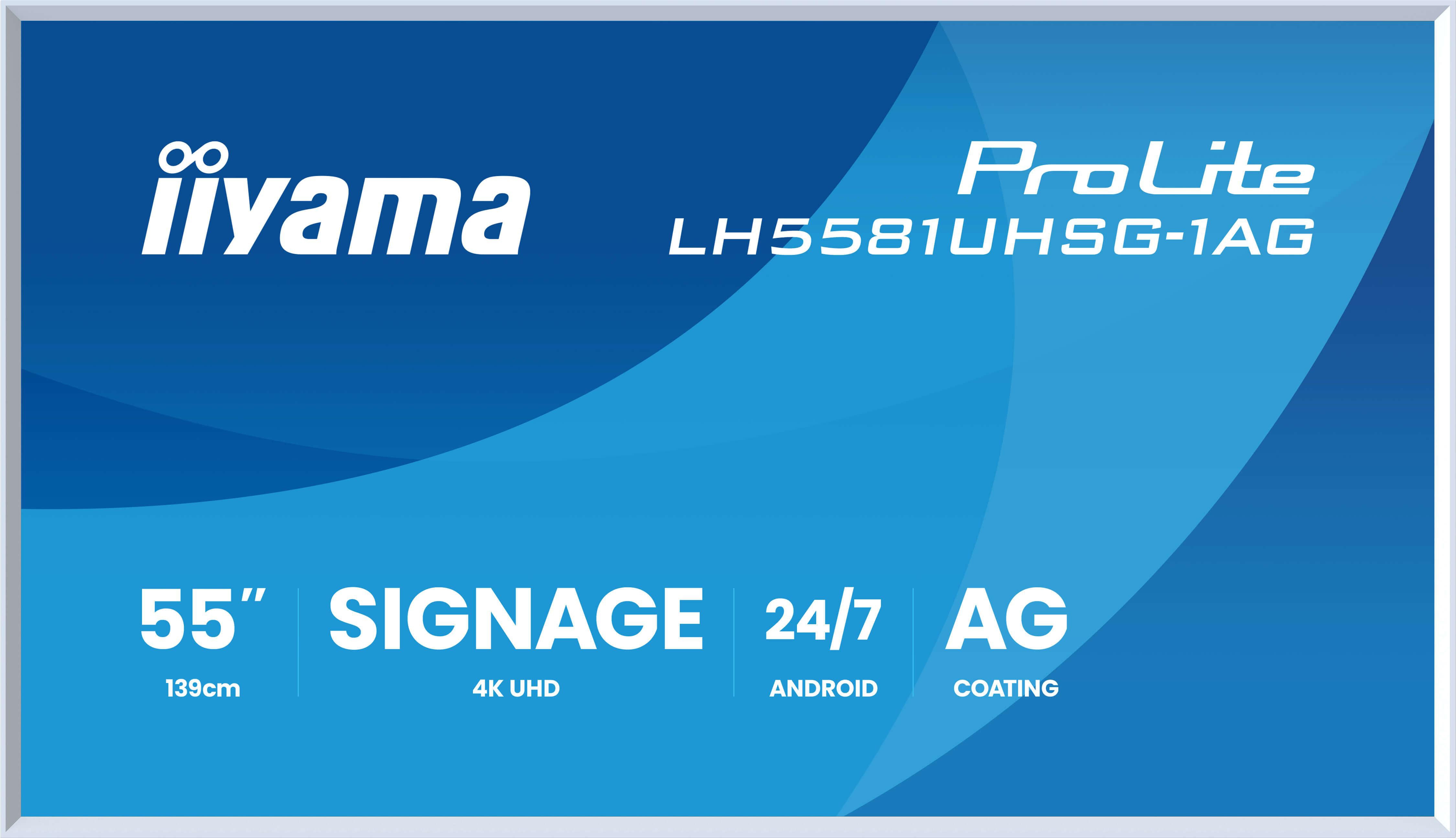 iiyama ProLite LH5581UHSG-1AG 138.7cm (54,6") 4K UHD Monitor HDMI/USB-C