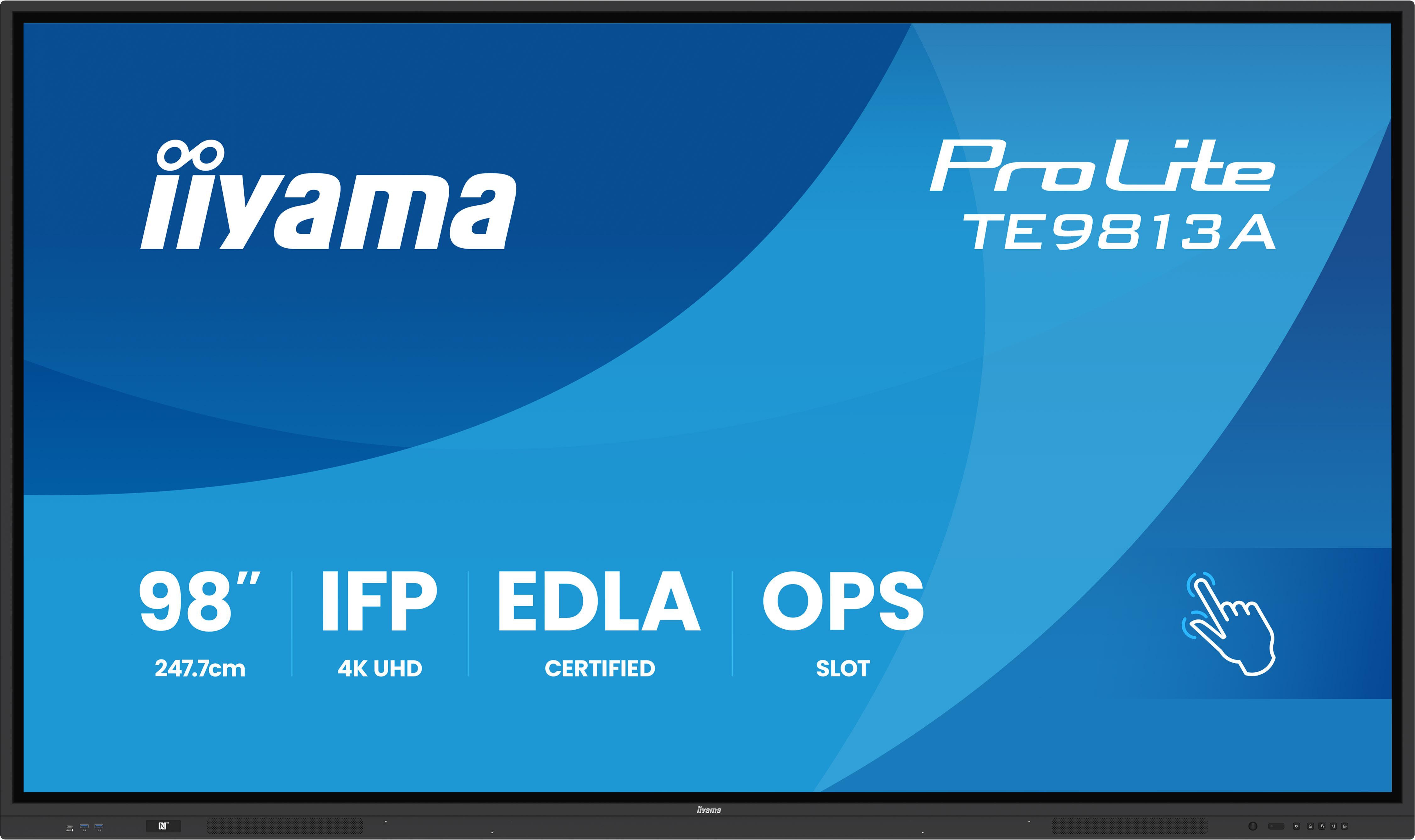 iiyama ProLite TE9813A-B2AG 247,7cm (97,5") 4K UHD Touch Monitor HDMI/DP/USB-C
