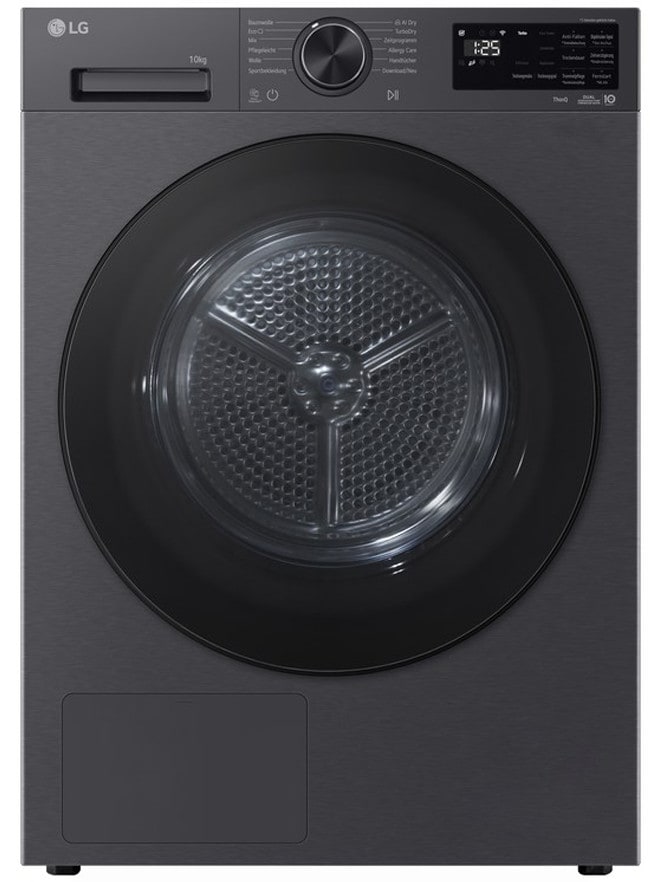 Lg Unisex Schwarz Wärmepumpentrockner "Rt10x7b", Energieeffizienz: C (A-G), Grau (Schwarz), B:60cm H:85cm T:66cm, Trockner, Topseller - Image 3