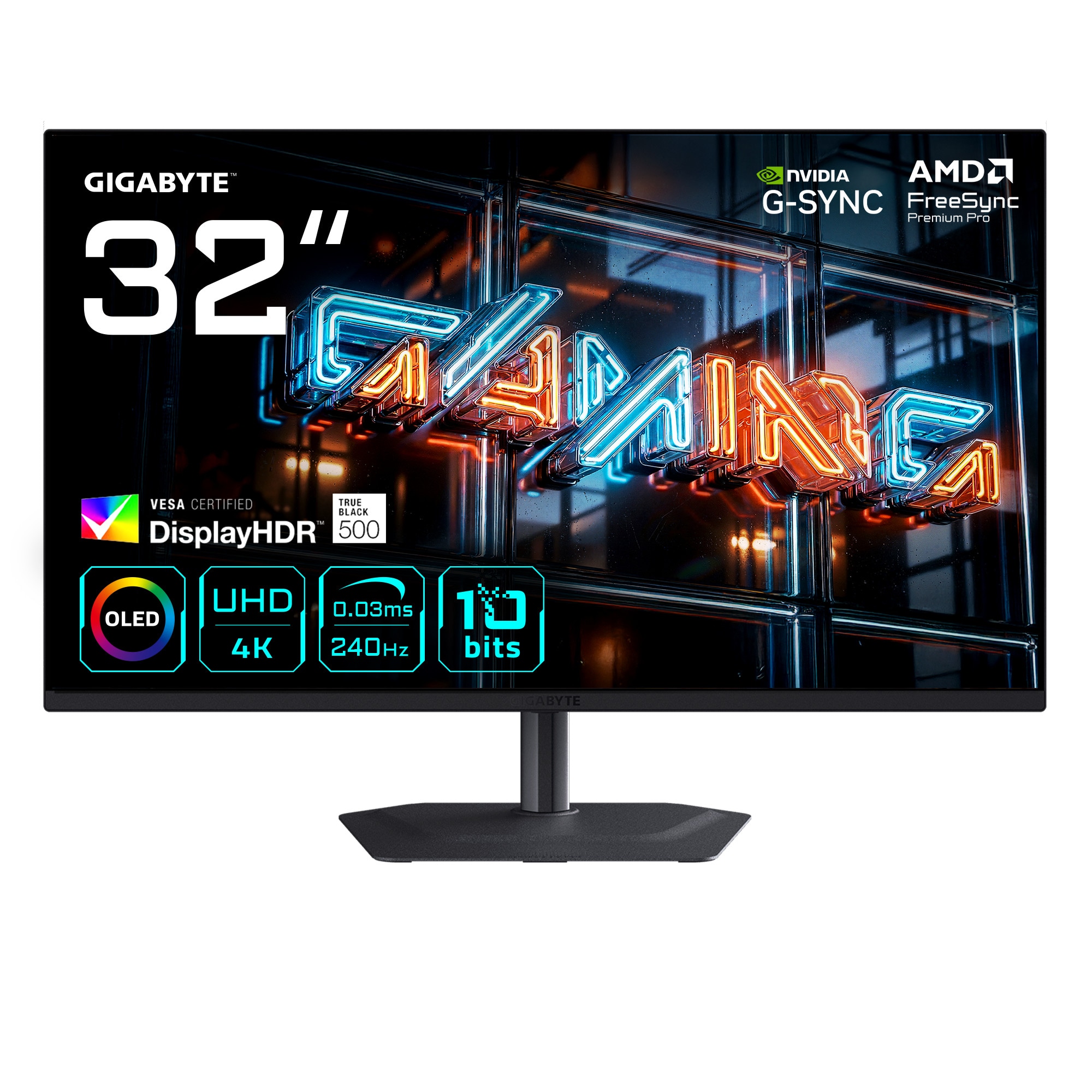 Image of 32" GIGABYTE MO32U24 - 3840x2160 (UHD) - 240Hz - QD-OLED