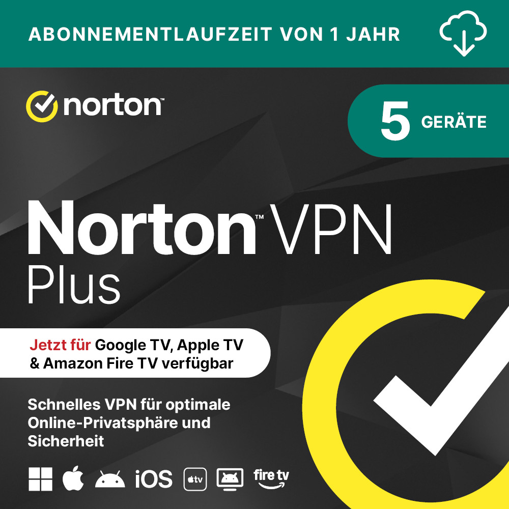 Norton VPN Plus | 1 Gerät | Download & Produktschlüsse