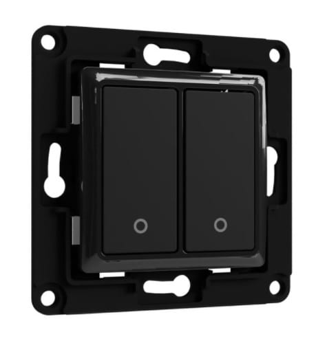 Shelly Wall Switch 2 Wandtaster 2-Fach Schwarz Shelly_ws_2_s - Bild 3