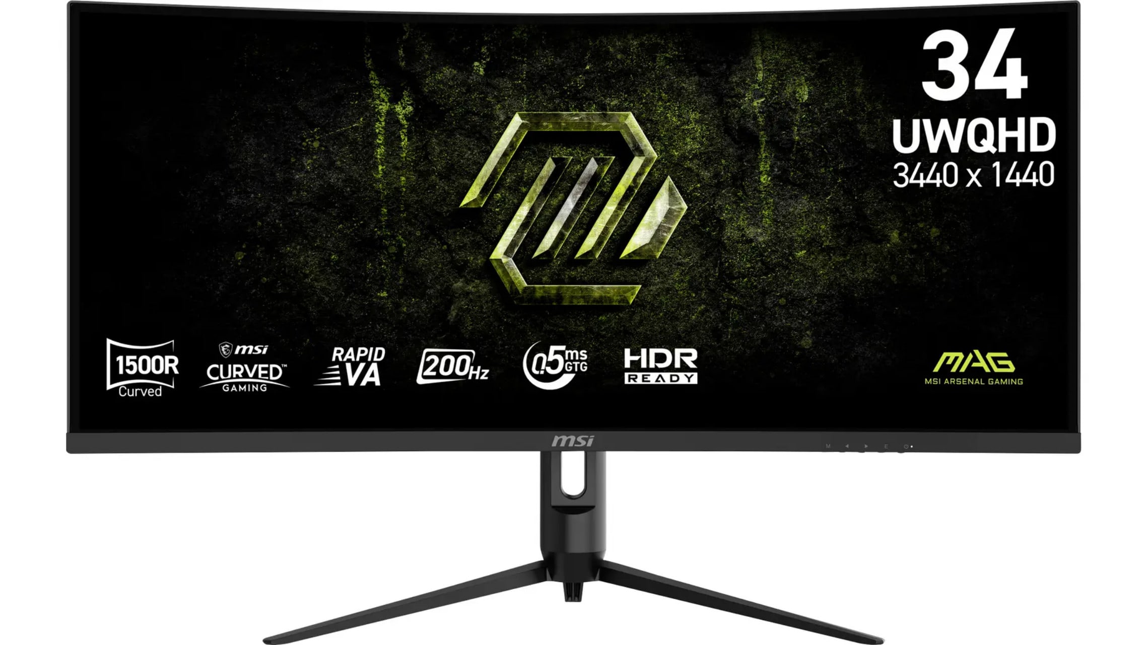 MSI MAG 342CQRFDE E20 Gaming Monitor - Curved VA (Rapid VA) 200Hz (3440x1440), 4ms (GtG), 1ms (MPRT) - Bild 3