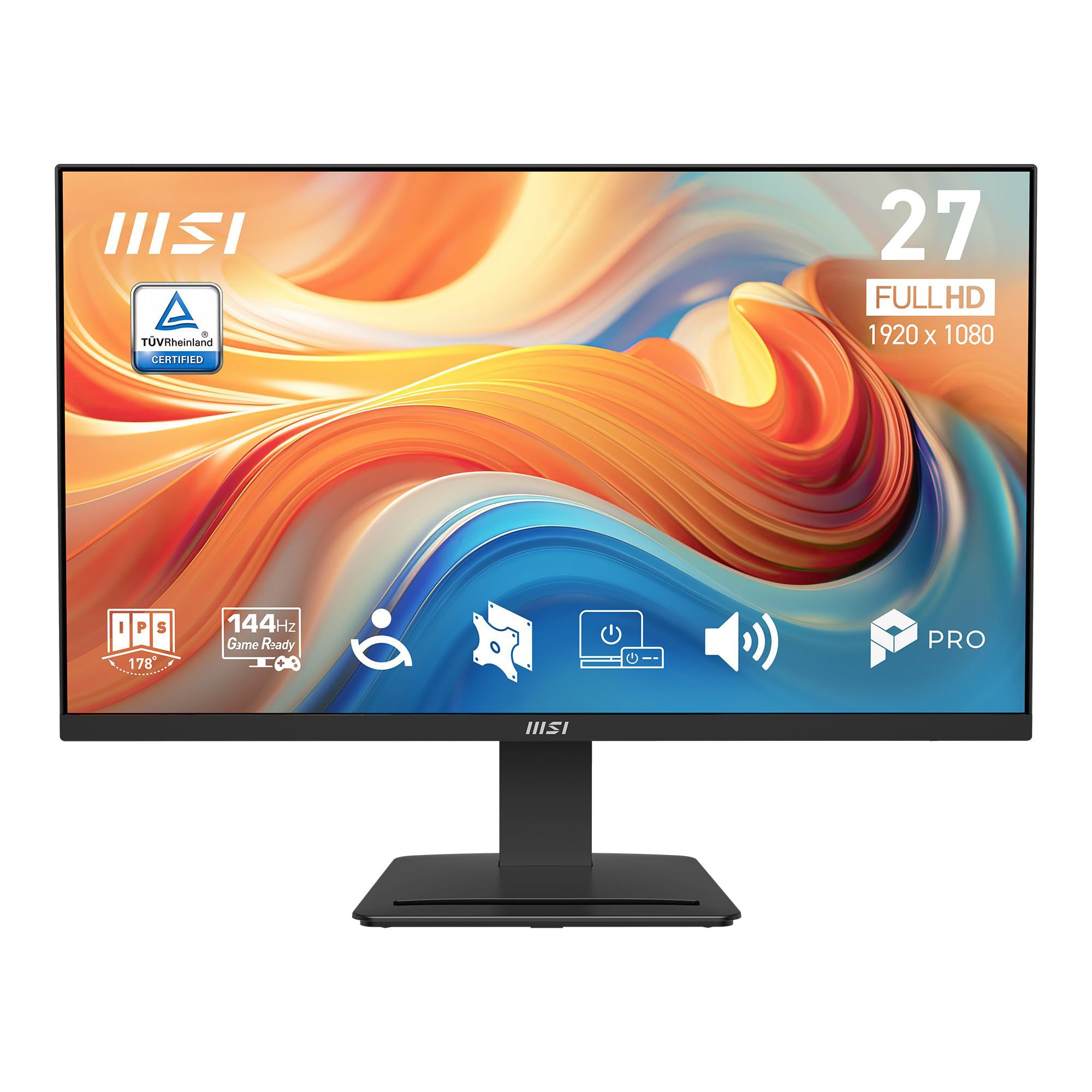 Msi Pro Mp273de E14a 27" Full Hd Business Monitor – Ips Panel – 144 Hz – 1 Ms Mprt – Amd Freesync – Integrierte Lautsprecher - Bild 4