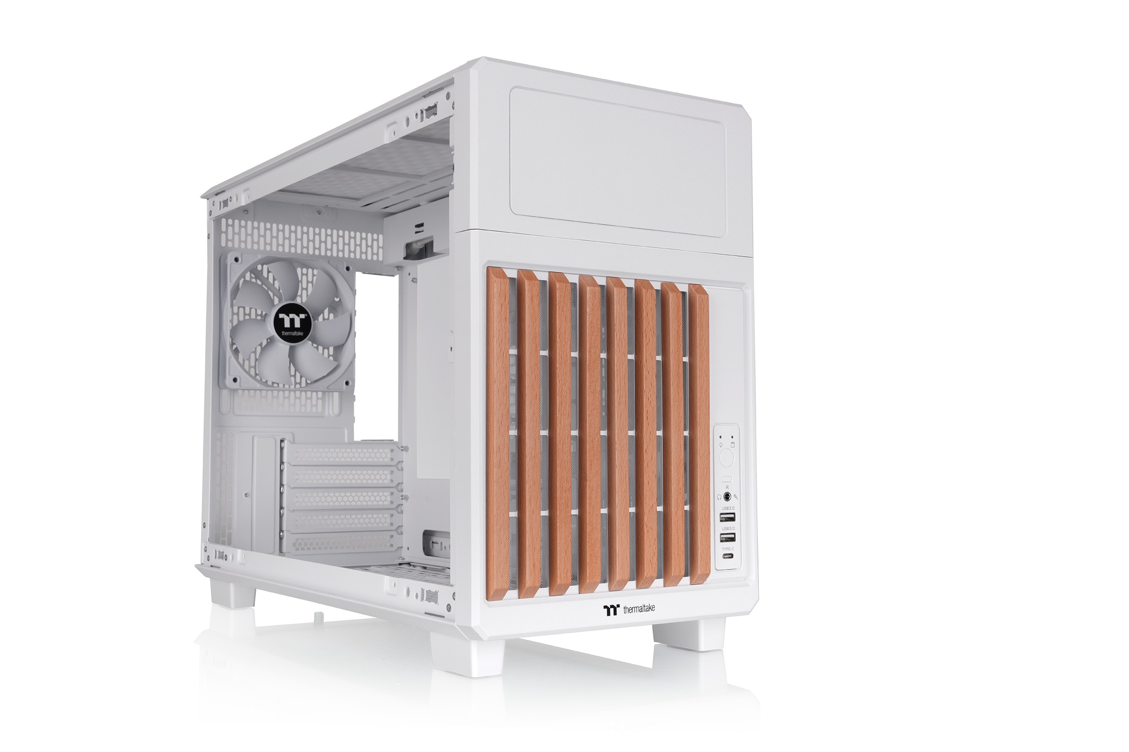 Thermaltake Tr200 Ws Mid Tower Gehäuse Snow White Weiß