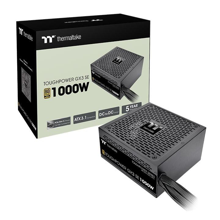 Thermaltake Toughpower Gx3 Se 80 Plus Gold Atx3.1 Pcie 1000 Watt Größe 5.1 Schwarz