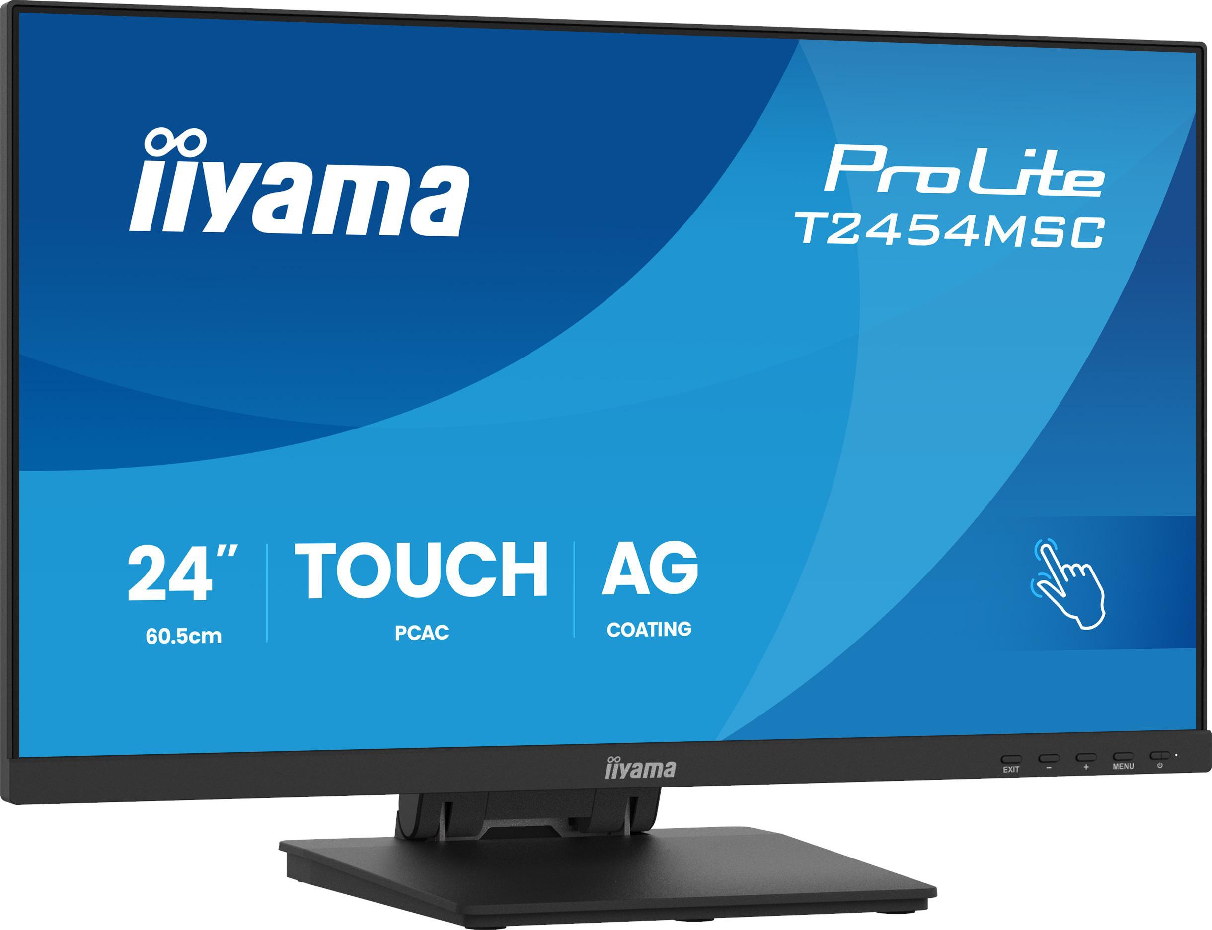 Image of 24" iiyama ProLite T2454MSC-B3AG - LED monitor - Full HD (1080p) - 24"