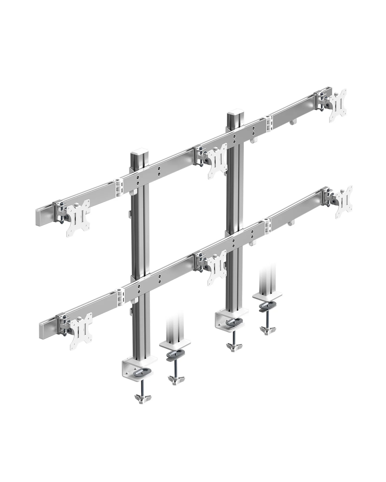 RAIDSONIC Diamond Stand 666 IB-MS666-T6, Monitorständer für 6x 32" Monitore