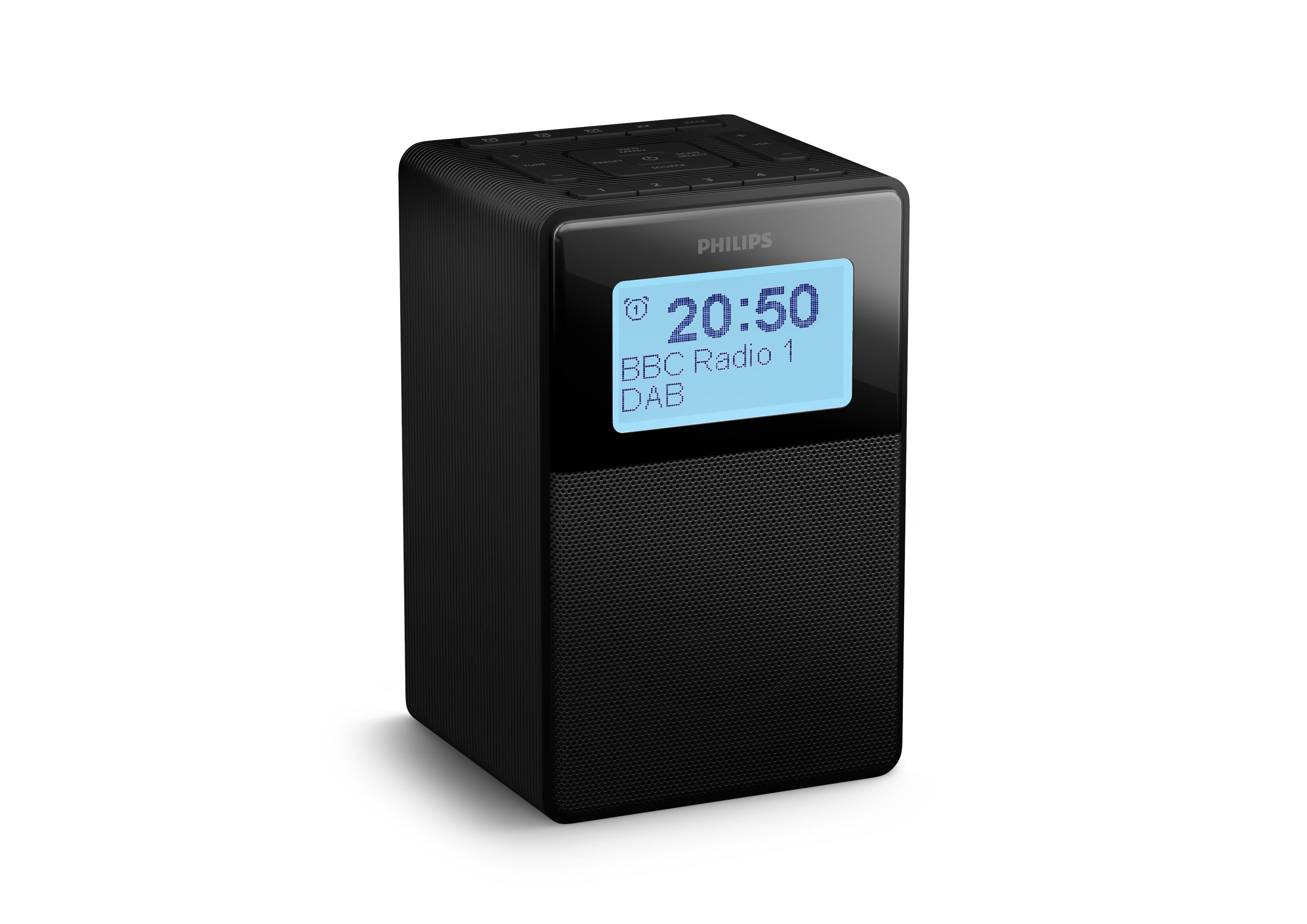 Philips TAR5100/10 Radiowecker schwarz