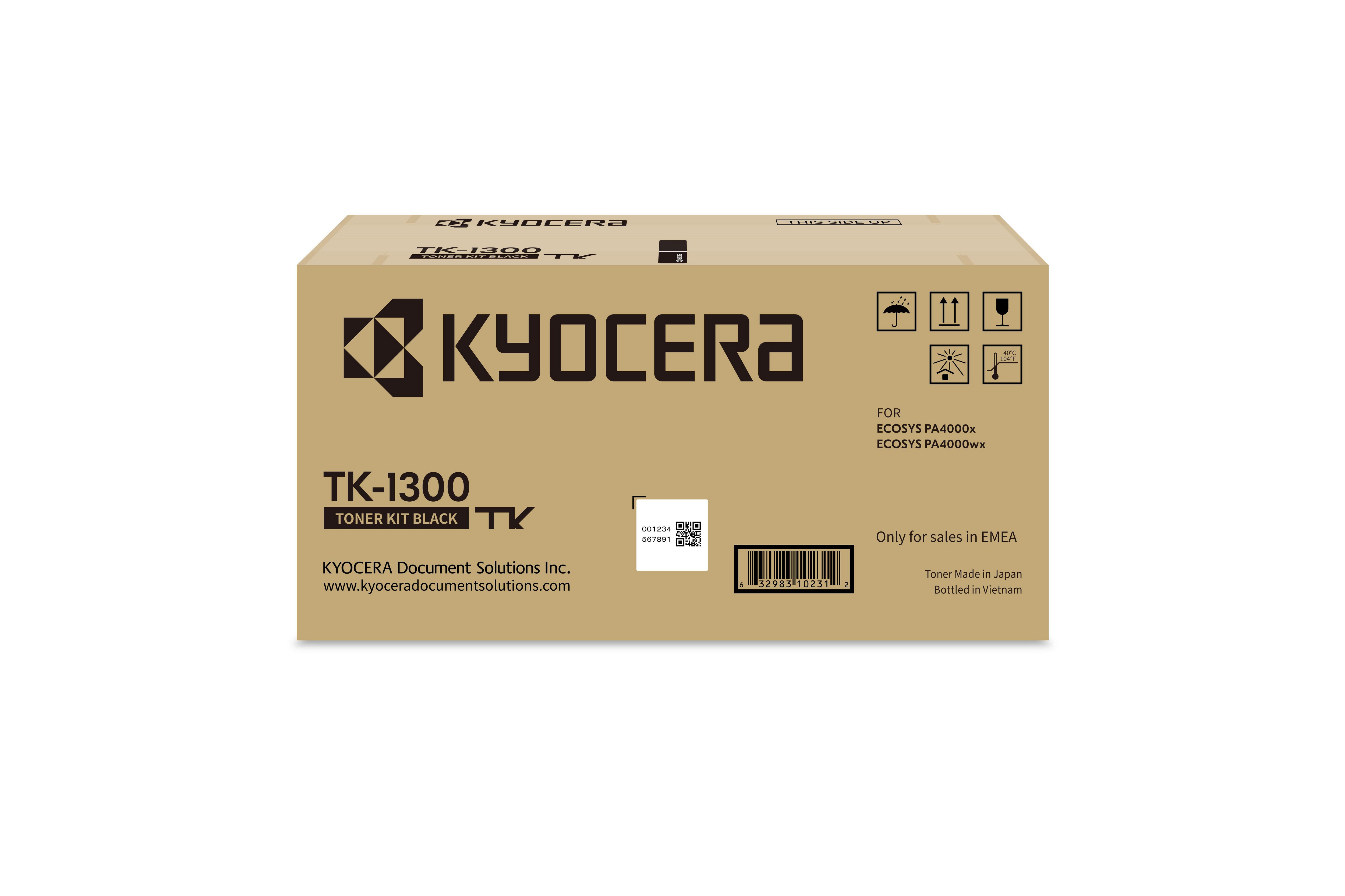 Kyocera TK-1300 / 1T0C150NL1 Schwarz für ca. 3.000 Seiten