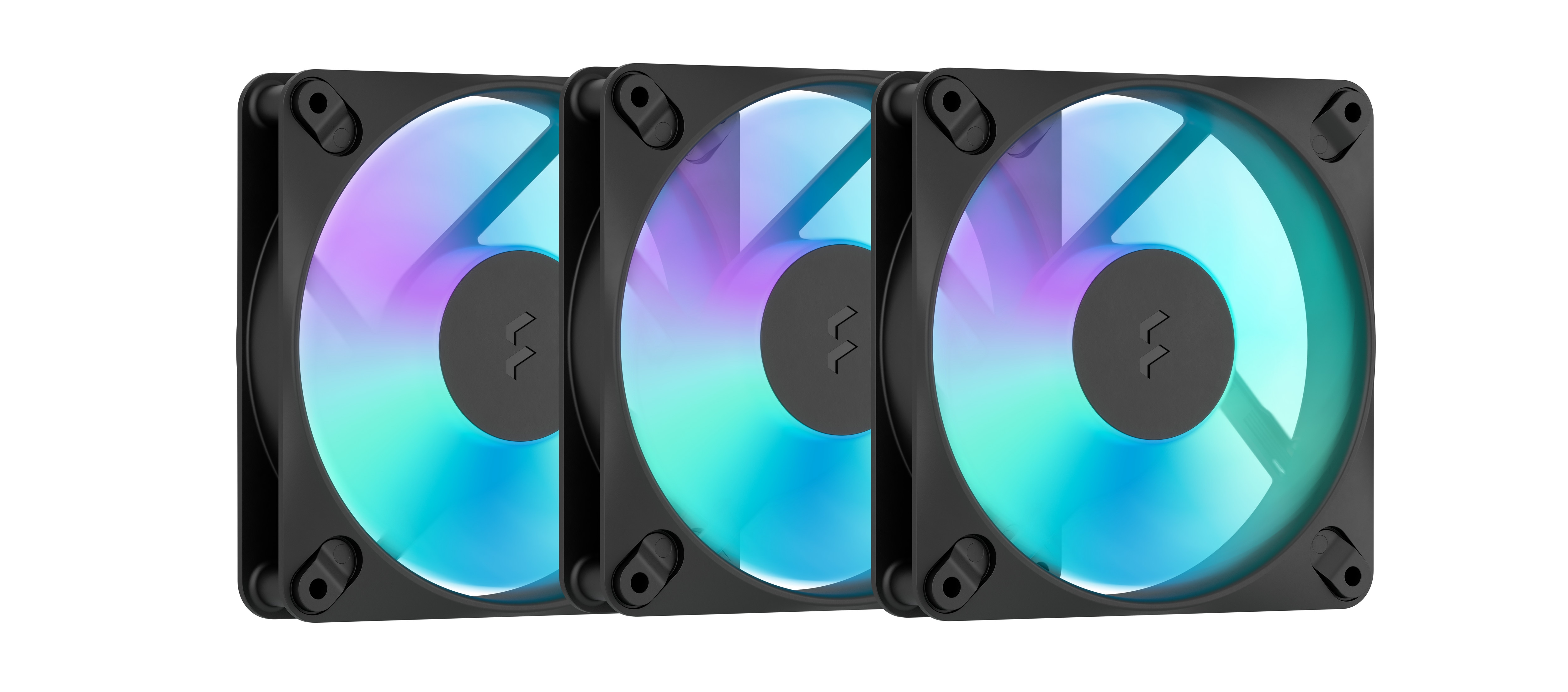 Fractal Design - Dynamic 3 – 14 RGB 3-Pack Black | PWM‑Lüfter – Swept‑Blade‑Design – Daisy‑Chain‑fähiges Kabel – Rifle‑Lager - Bild 3