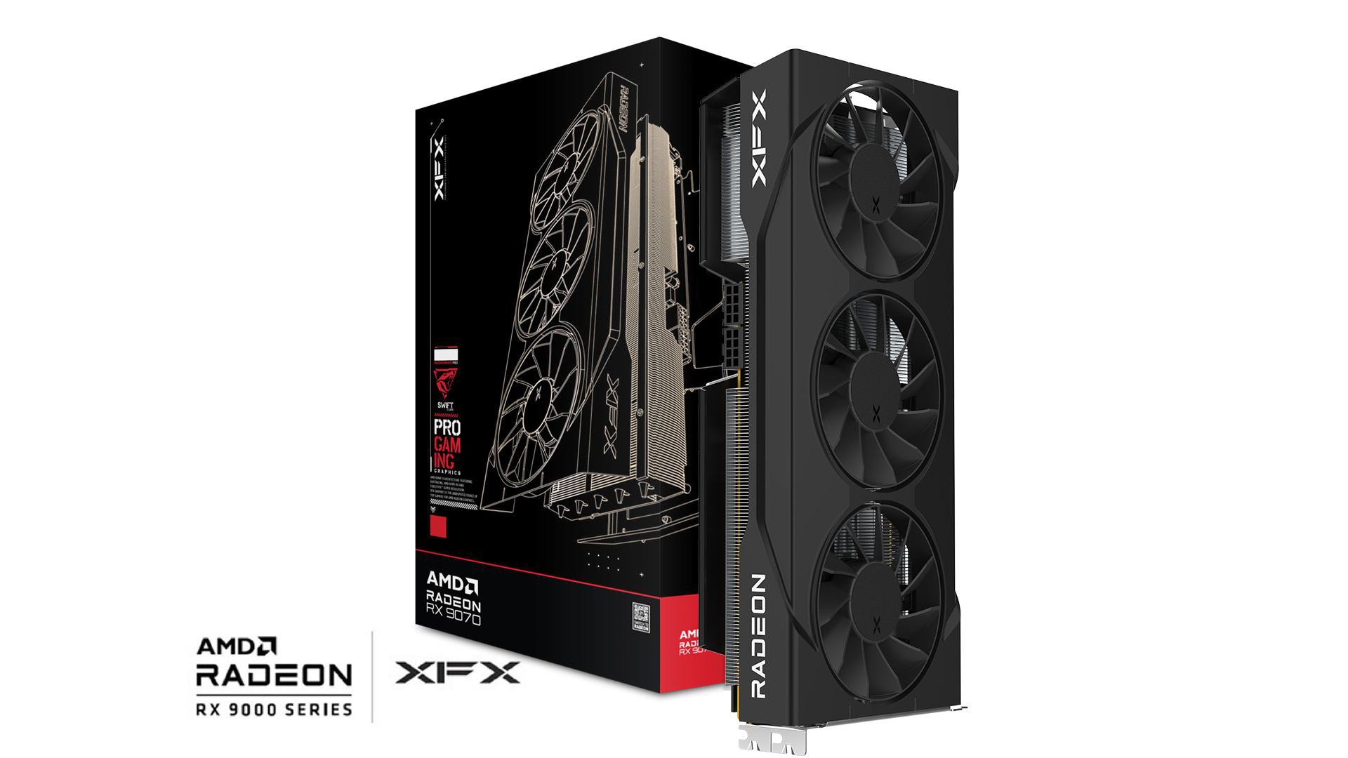 XFX Gaming RX 9070 GRE Triple Grafikkarte 12GB GDDR6, DP, HDMI